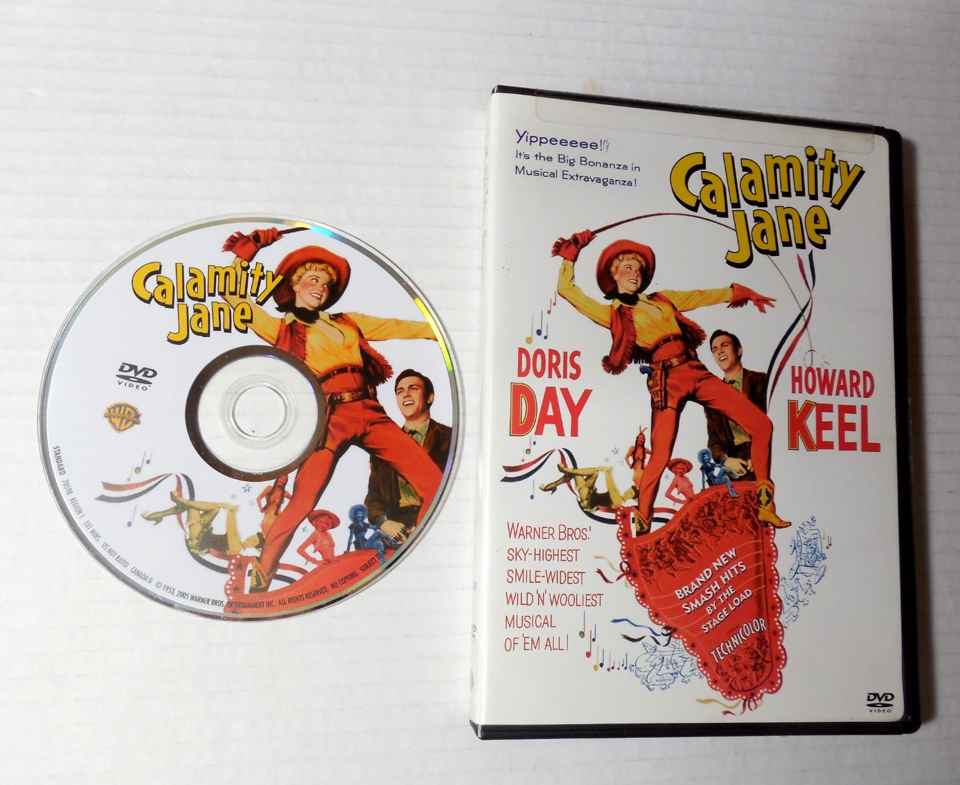 Calamity Jane (1953 Doris Day, Howard Keel Musical Western OOP Tested