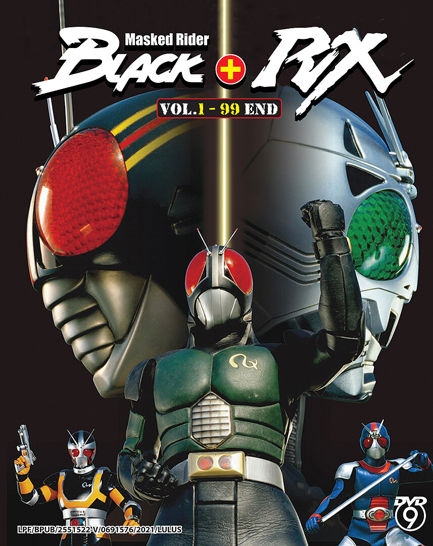 Masked Rider Black + Black RX DVD (Vol.1 – 99 End) – *English Subbed*