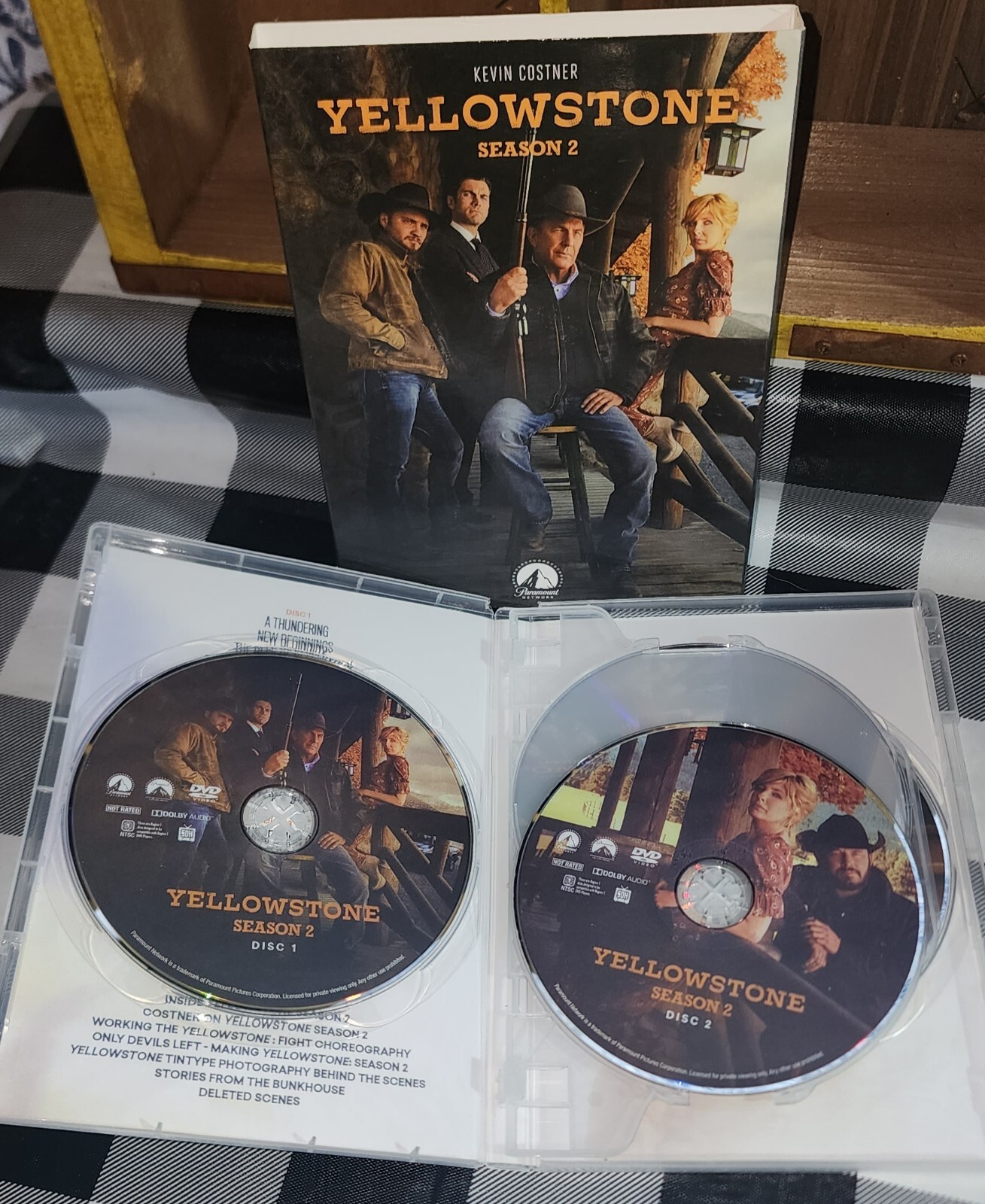Yellow Stone Season 1 -2 And Hatfields And McCoys DVDs