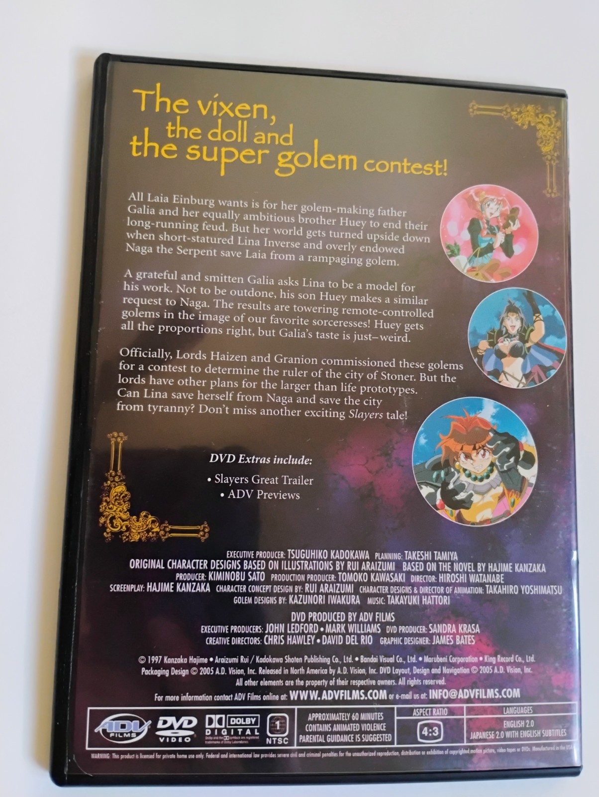 Slayers Movie Box Set Collection – All 5 DVD Anime Movies – ADV Films