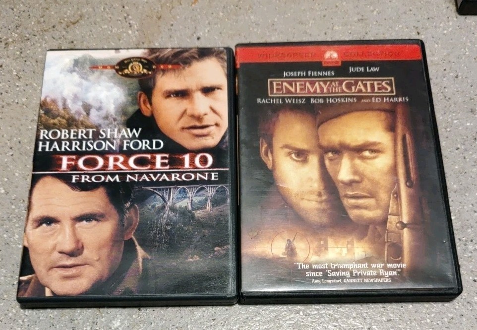 Classic War Movies DVDs Lot Of 14 Cruise Willis Gable and More