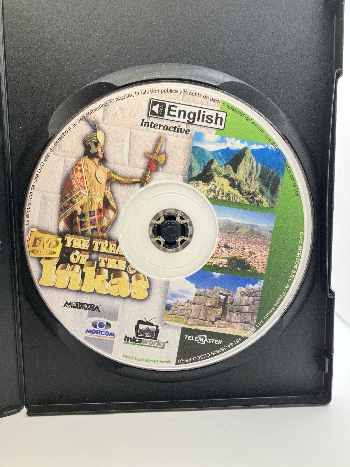 The Treasure of the Inkas DVD English Interactive Machu Picchu Cusco Peru