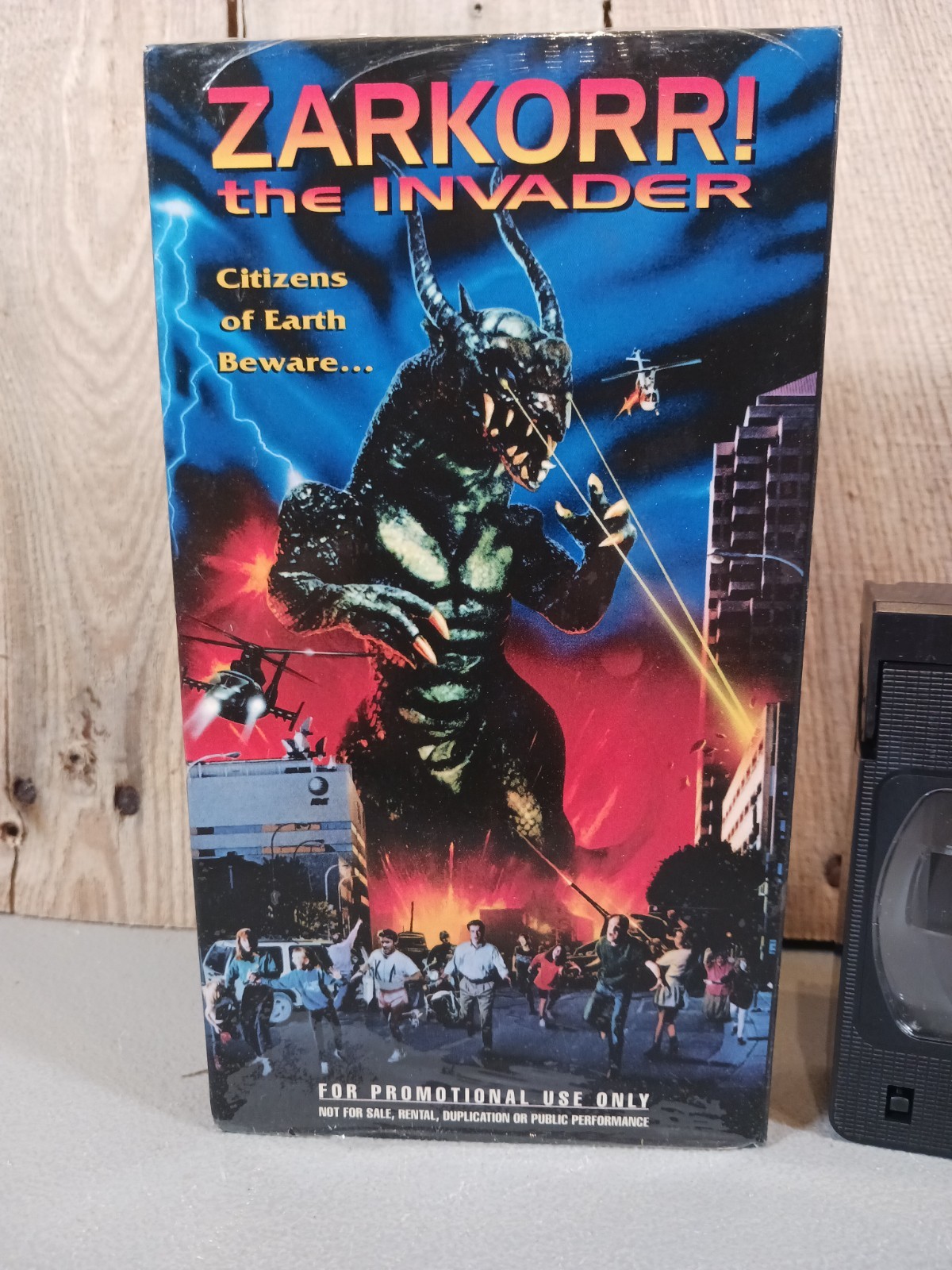 Zarkorr! The Invader VHS Tape 1996 Monster Sci Fi RARE PROMOTIONAL VIDEO TESTED