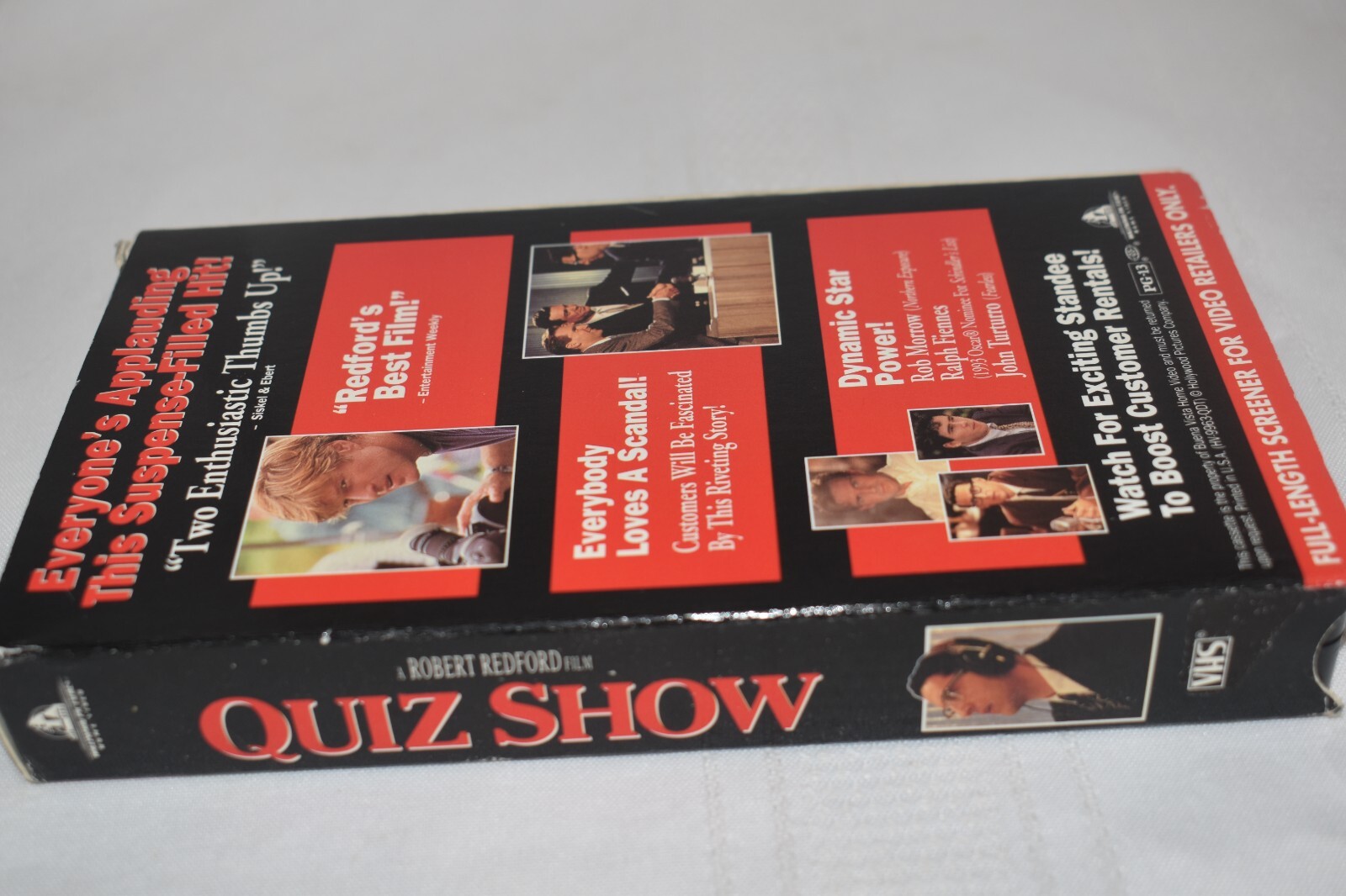 Quiz Show Full Length Screener PG13 143 Minutes Hollywood Pictures Company
