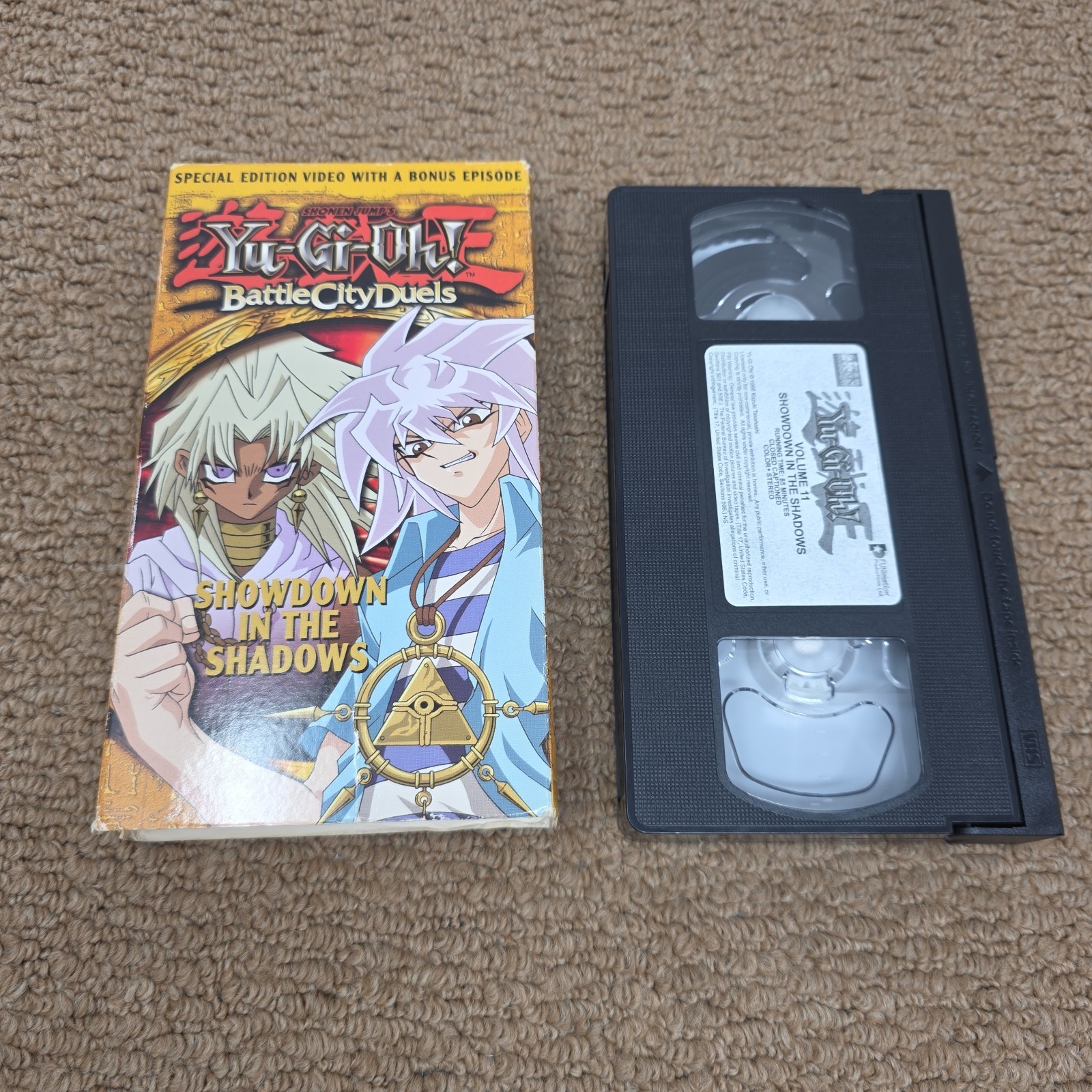 Yu-Gi-Oh Battle City Duels Vol 11 Showdown in the Shadows VHS Rare OOP Anime