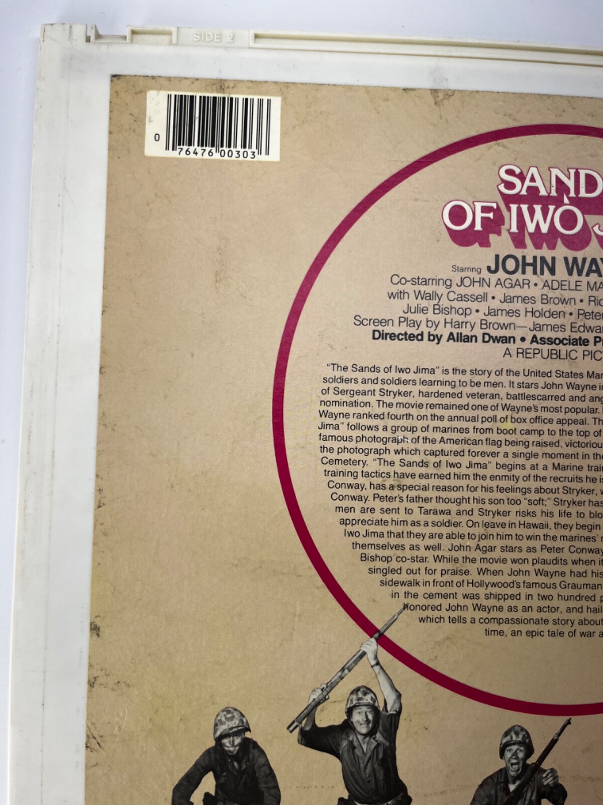 Sands of Iwo Jima RCA CED Videodisc John Wayne Adele Mara John Agar