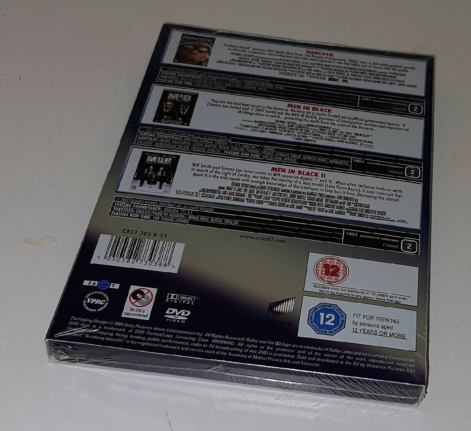 Will Smith – Men in Black: Men in Black 2 – Hancock – 3-Movie Collection (DVD)