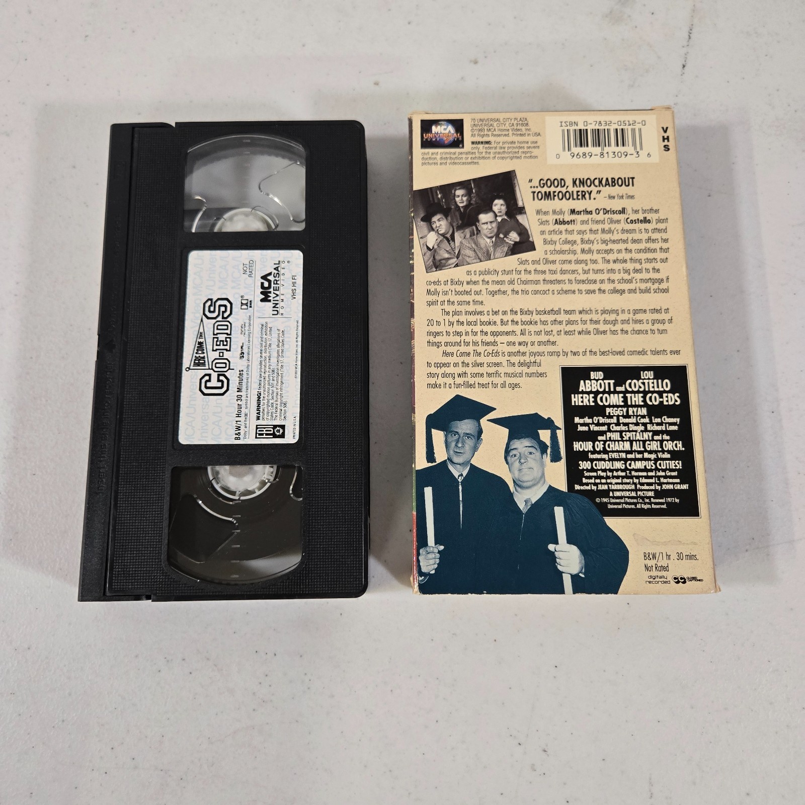 Abbott and Costello VHS Lot of 7 Classic Comedy Movies MCA MGM Retro Rare C1