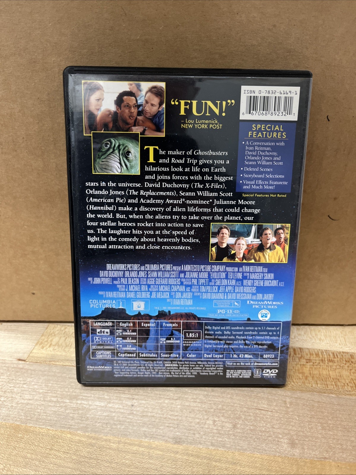 Evolution (DVD, 2001) David Duchovny Wide Screen EX Condition. B8