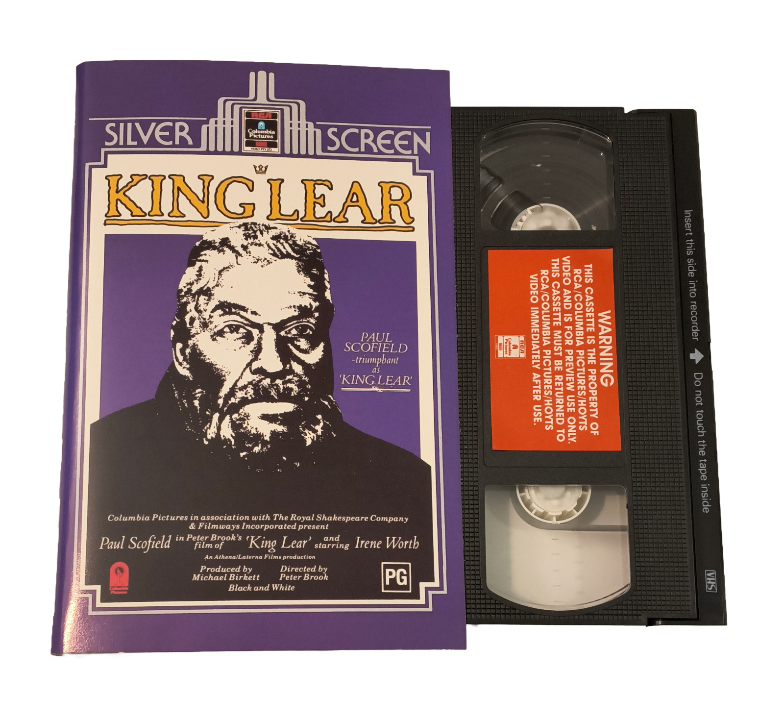 King Lear 1971 VHS Australian Preview Screener Paul Scofield Peter Brook 1985