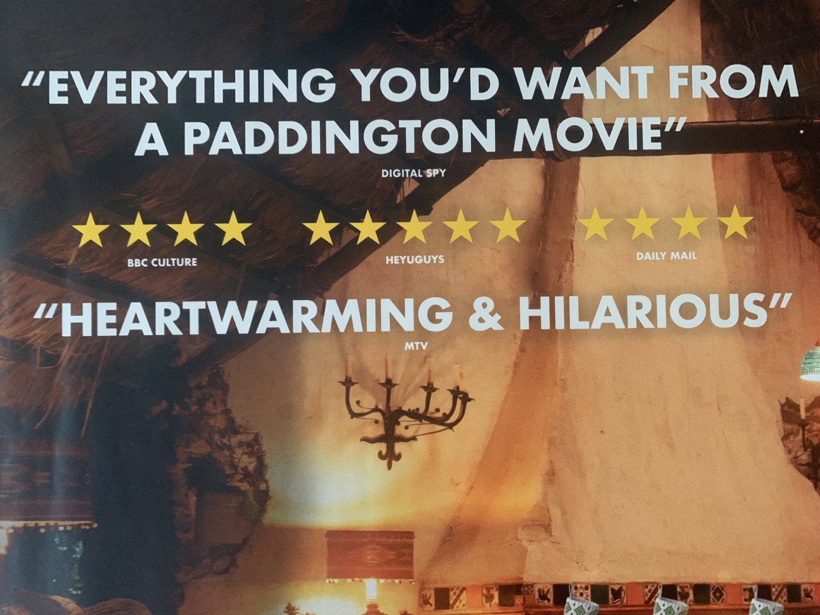 PADDINGTON IN PERU CHRISTMAS VERSION UK Double-sided Quad Movie Poster MINT