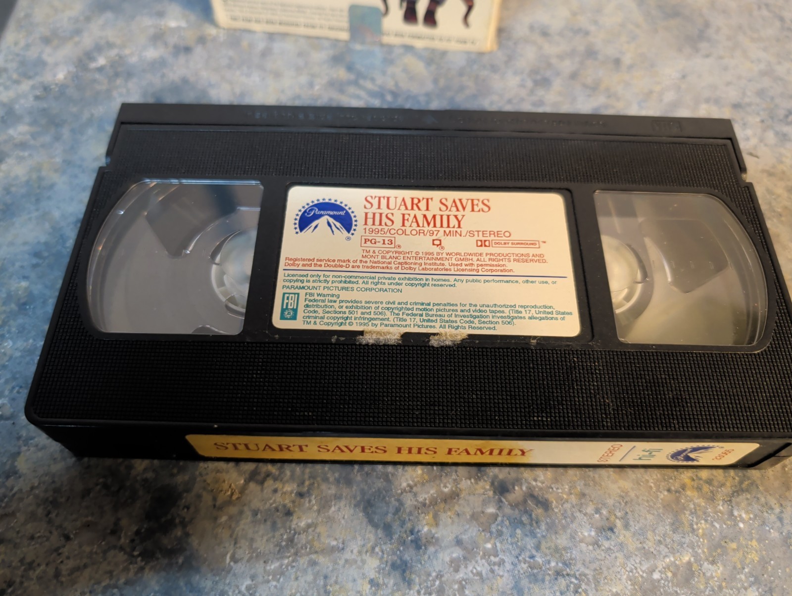 Stuart Saves His Family VHS 1995 Al Franken SNL