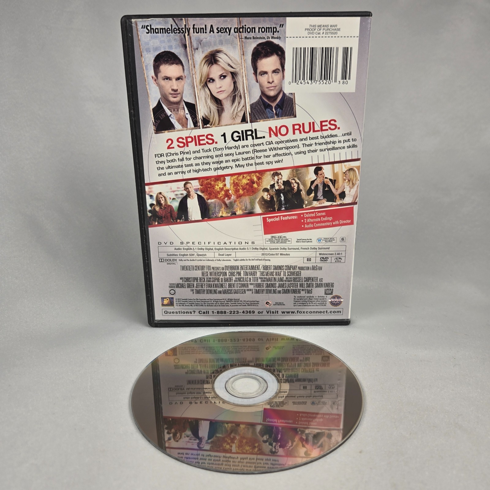 This Means War (DVD, 2012)