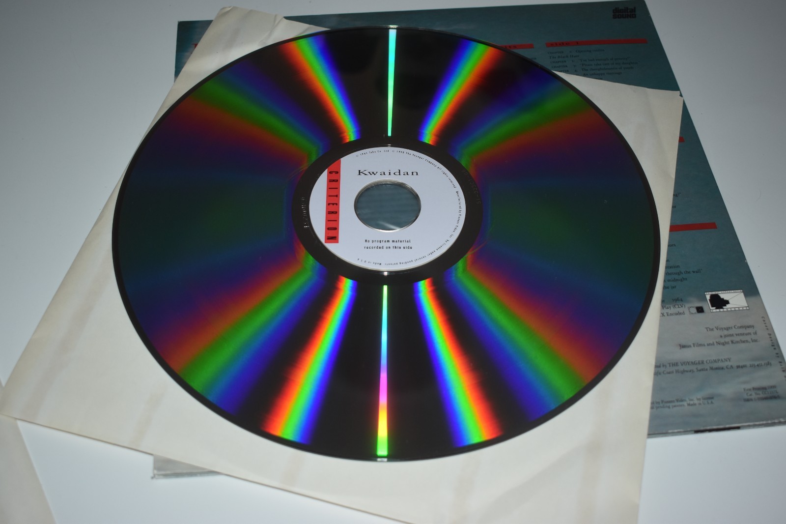 Kwaidan Laserdisc The Criterion Collection 2 Disc