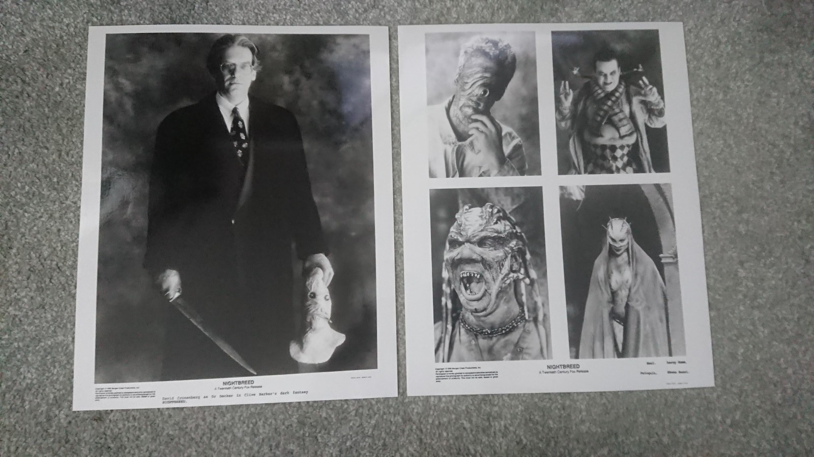 Nightbreed 1990 David Cronenberg Clive Barker 6 Original Vintage Press Photos