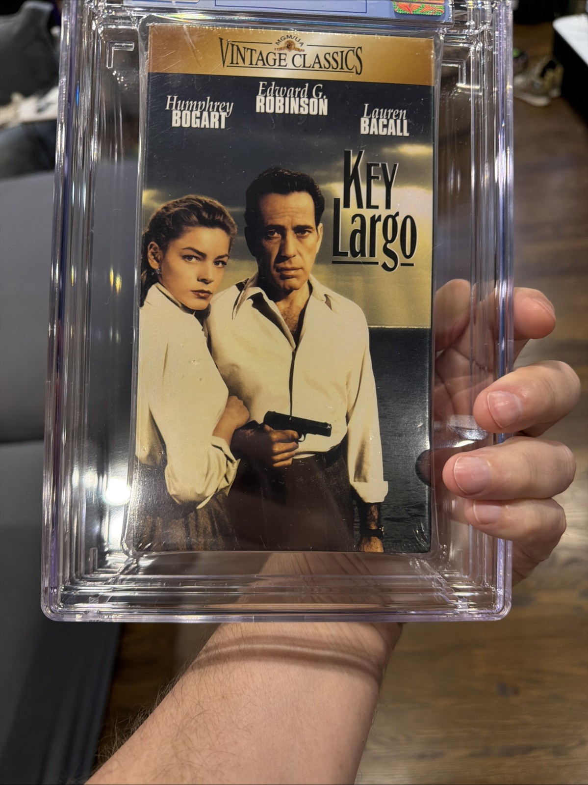 Key Largo VHS 1997 1948 Cgc 9.4 Graded Humphrey Bogart Lauren Bacall Casablanca