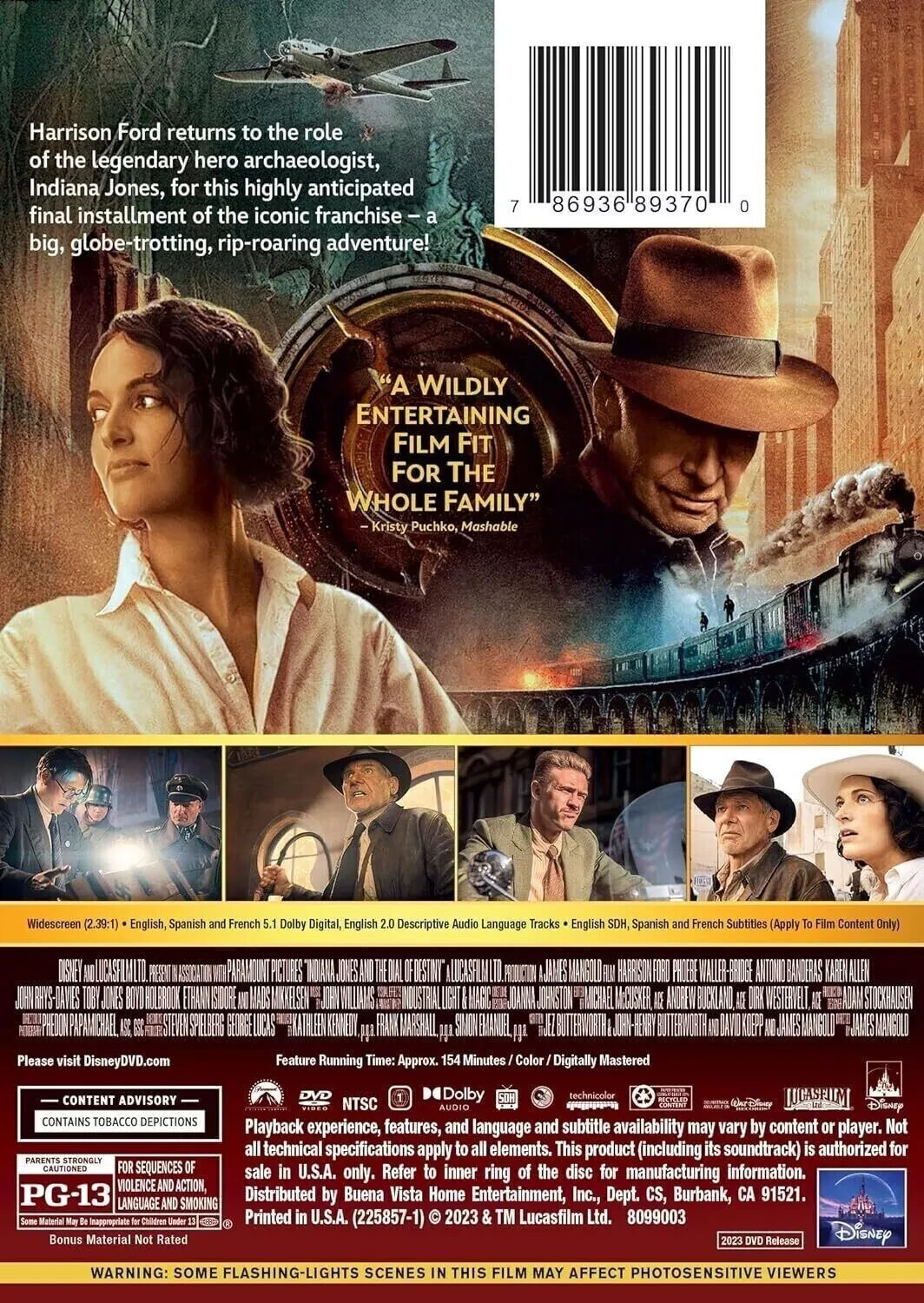 Indiana Jones and the Dial of Destiny (DVD) Region 1 Free shipping! USA SELLER!