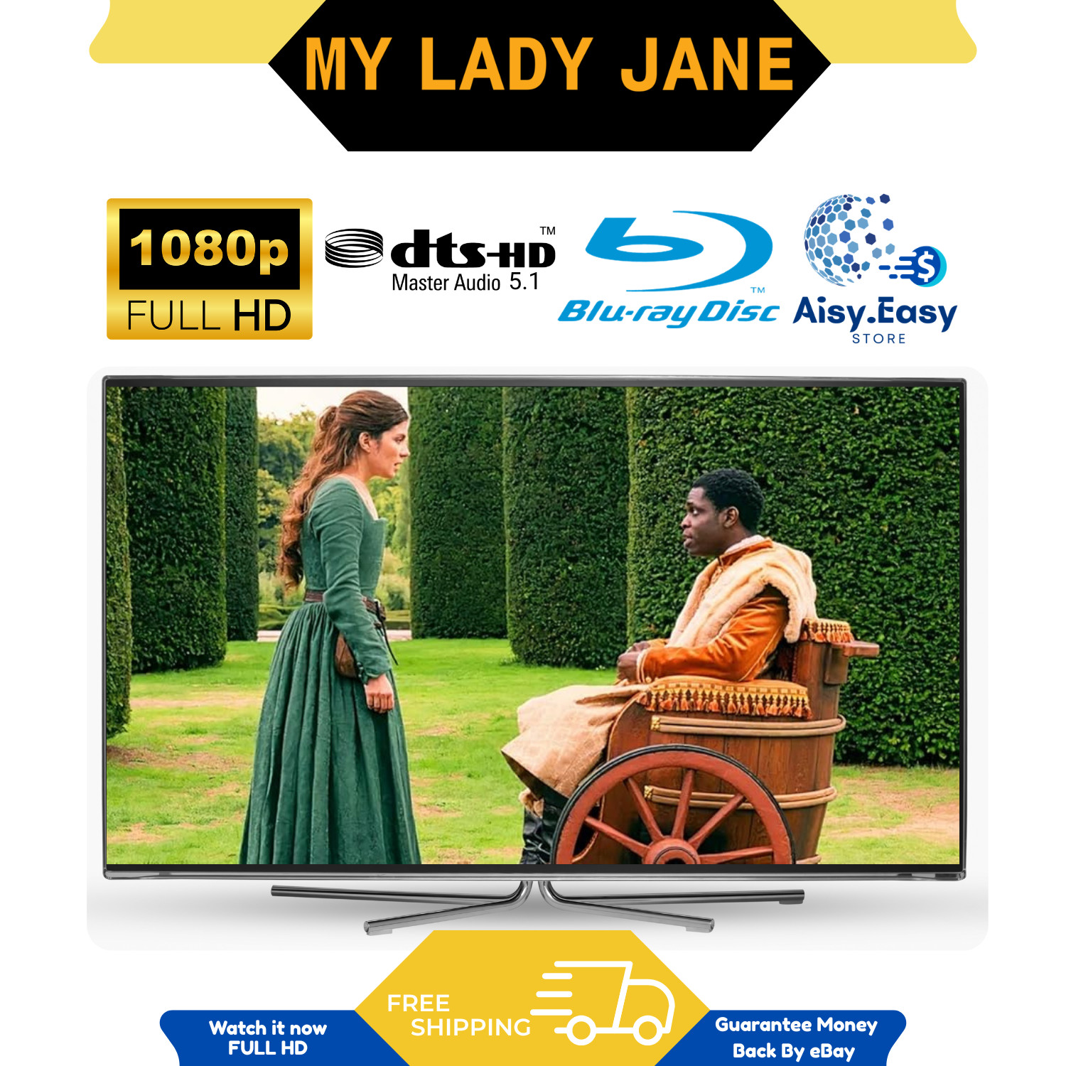 My Lady Jane Complete Season 1 Drama Comedy Romance History Region Free Blu Ray