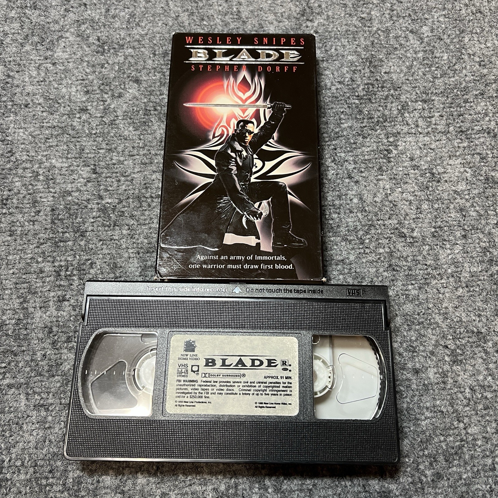 Blade (VHS, 1998) Wesley Snipes, Action Movie VHS
