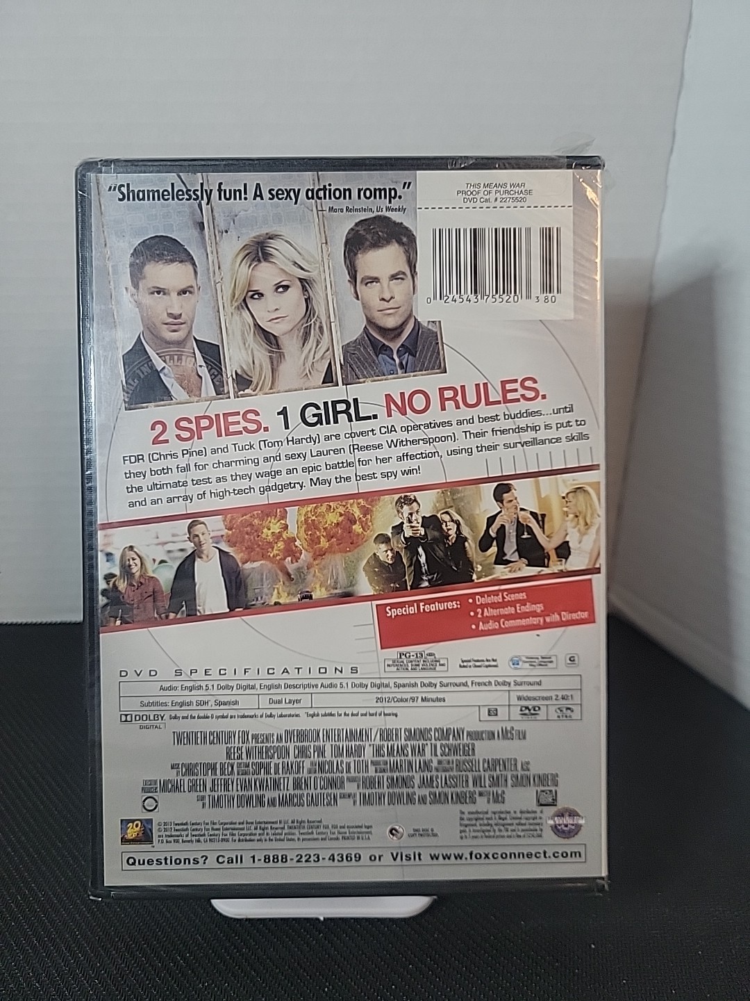 This Means War (DVD, 2012, Widescreen) New Factory Sealed
