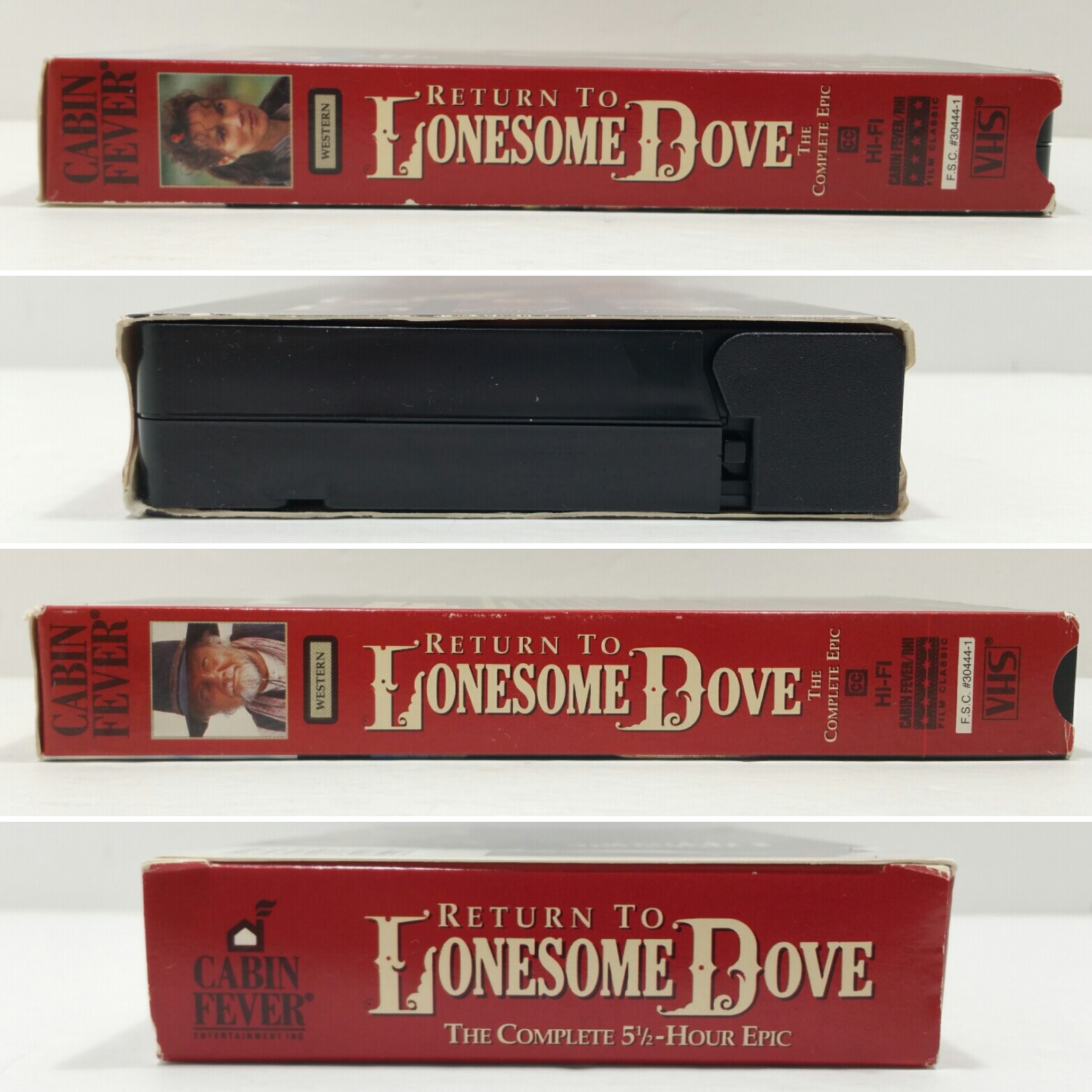 Return to Lonesome Dove (VHS, 1993) The Complete 5 1/2 Hour Epic TESTED WORKS