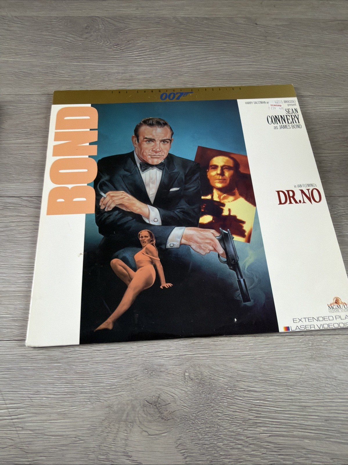 Lot of 5 James Bond Laserdisc Movies Goldfinger, Dr. No, Thunderball Etc