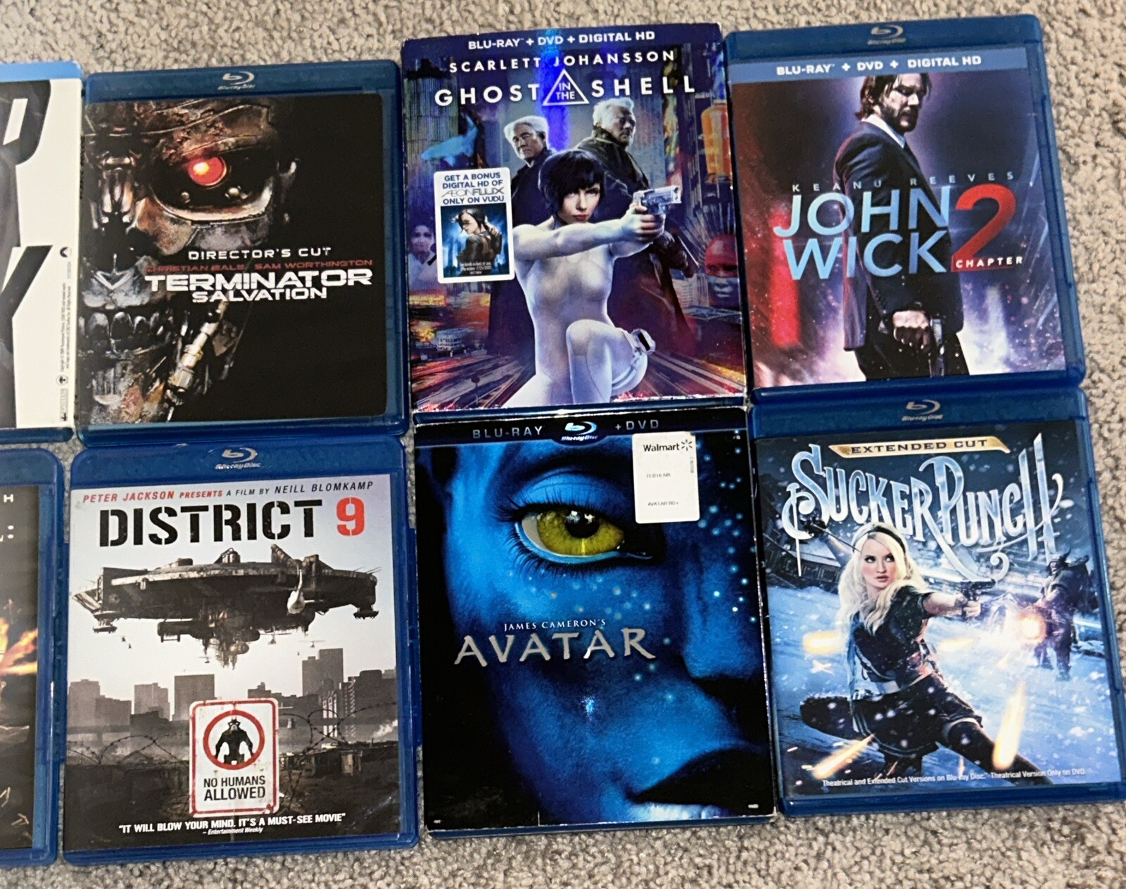 Blu-ray Movie Lot Of 10 – Sci Fi Fantasy Action Horror Animation Great Shape