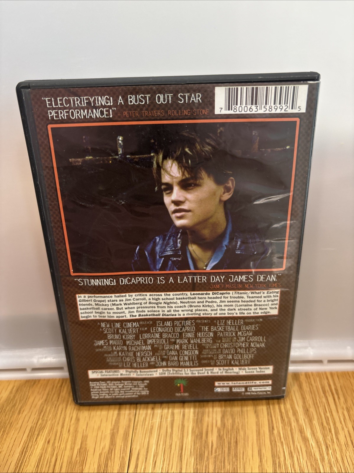 Leonardo Dicaprio The Basketball Diaries dvd