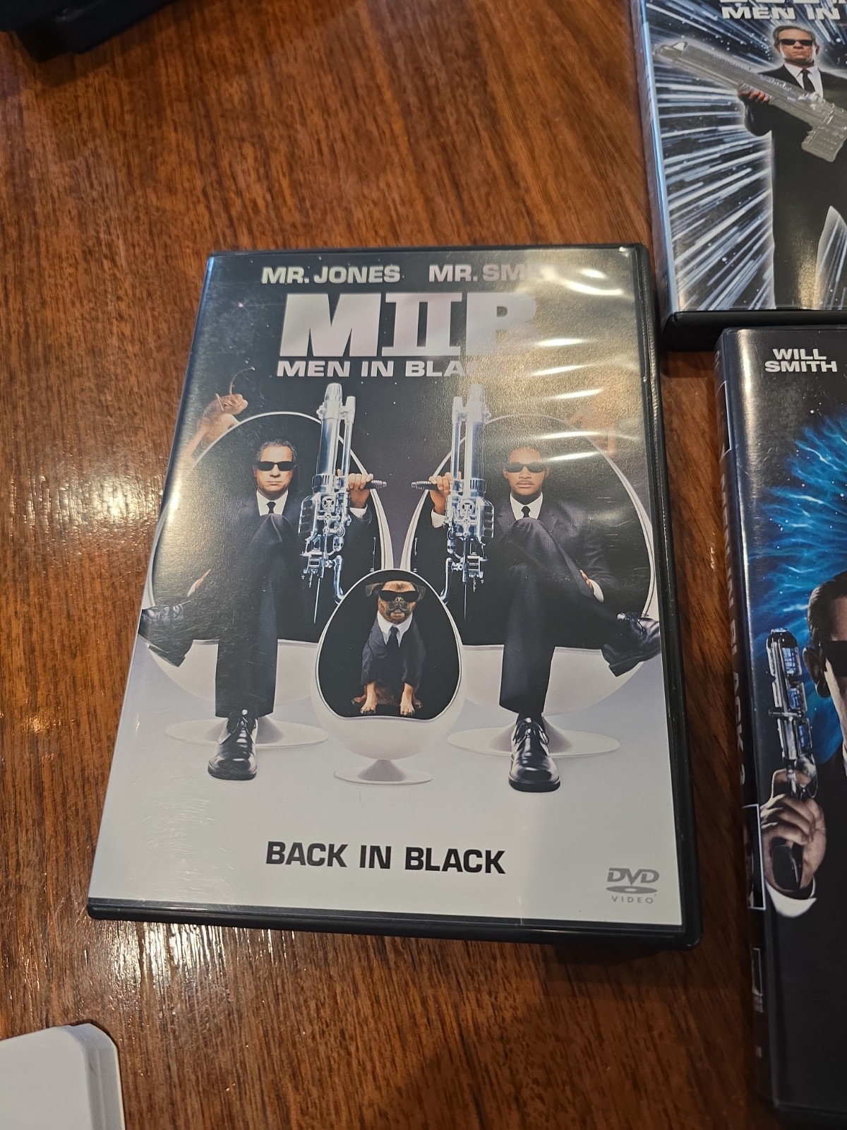 Set Of 3 DVD Men in Black Men in Black 2 Men in Black 3 Like New