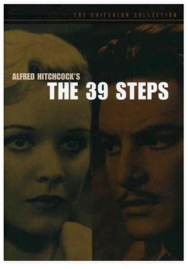 “THE 39 STEPS” – CRITERION DVD – Alfred Hitchcock spy thriller – ROBERT DONAT