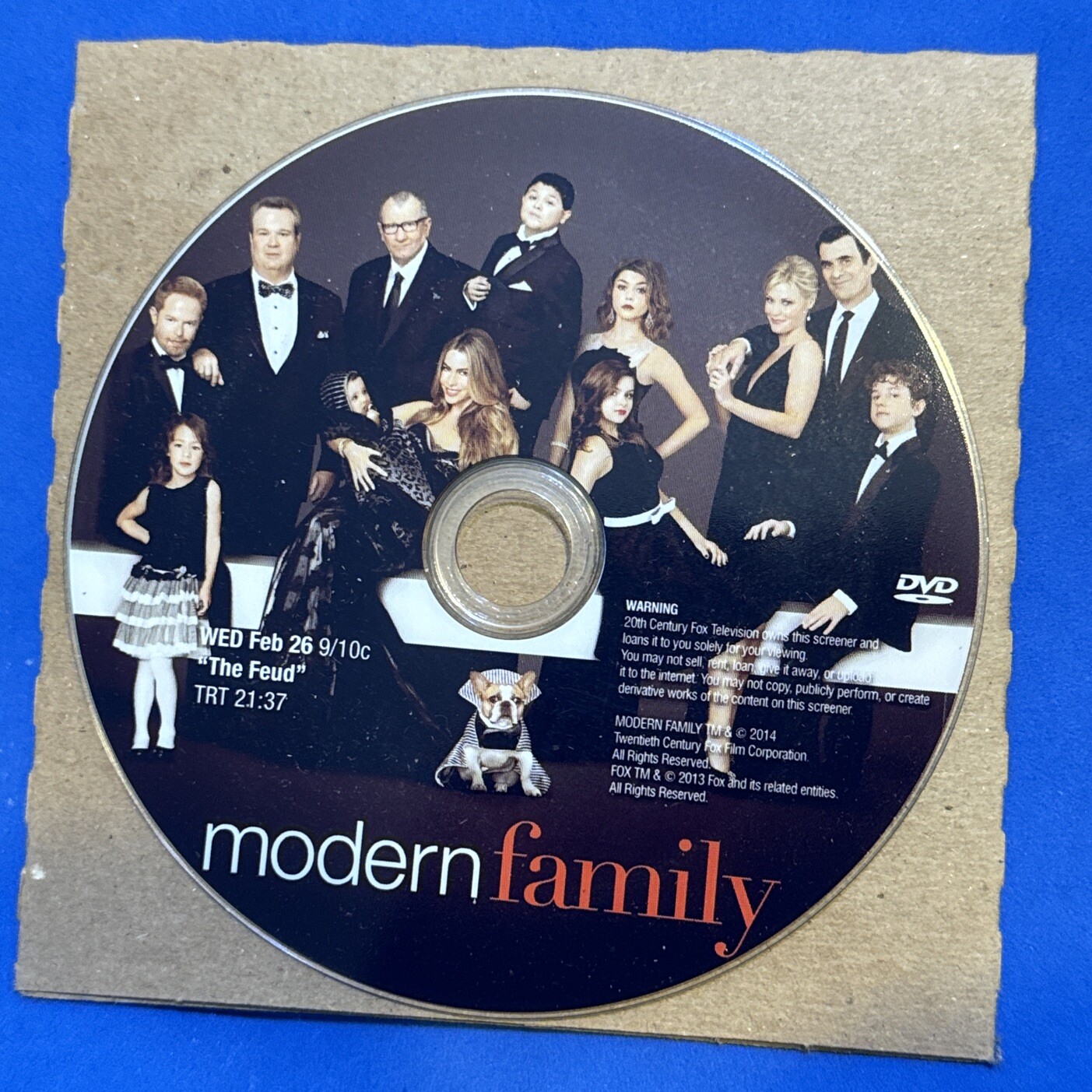 MODERN FAMILY PROMO DVD SCREENER TY BURRELL ARIEL WINTER SARAH HYLAND SITCOM OOP