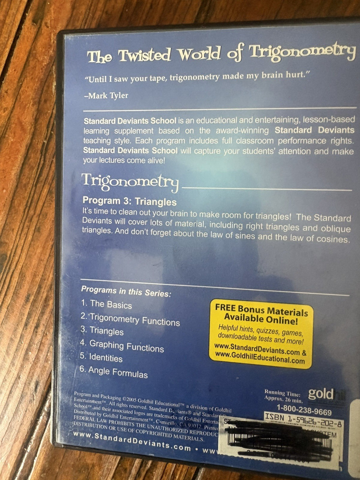 SDS TRIGONOMETRY MODULE 3: TRIANGLES, ex library, GUC, free shipping