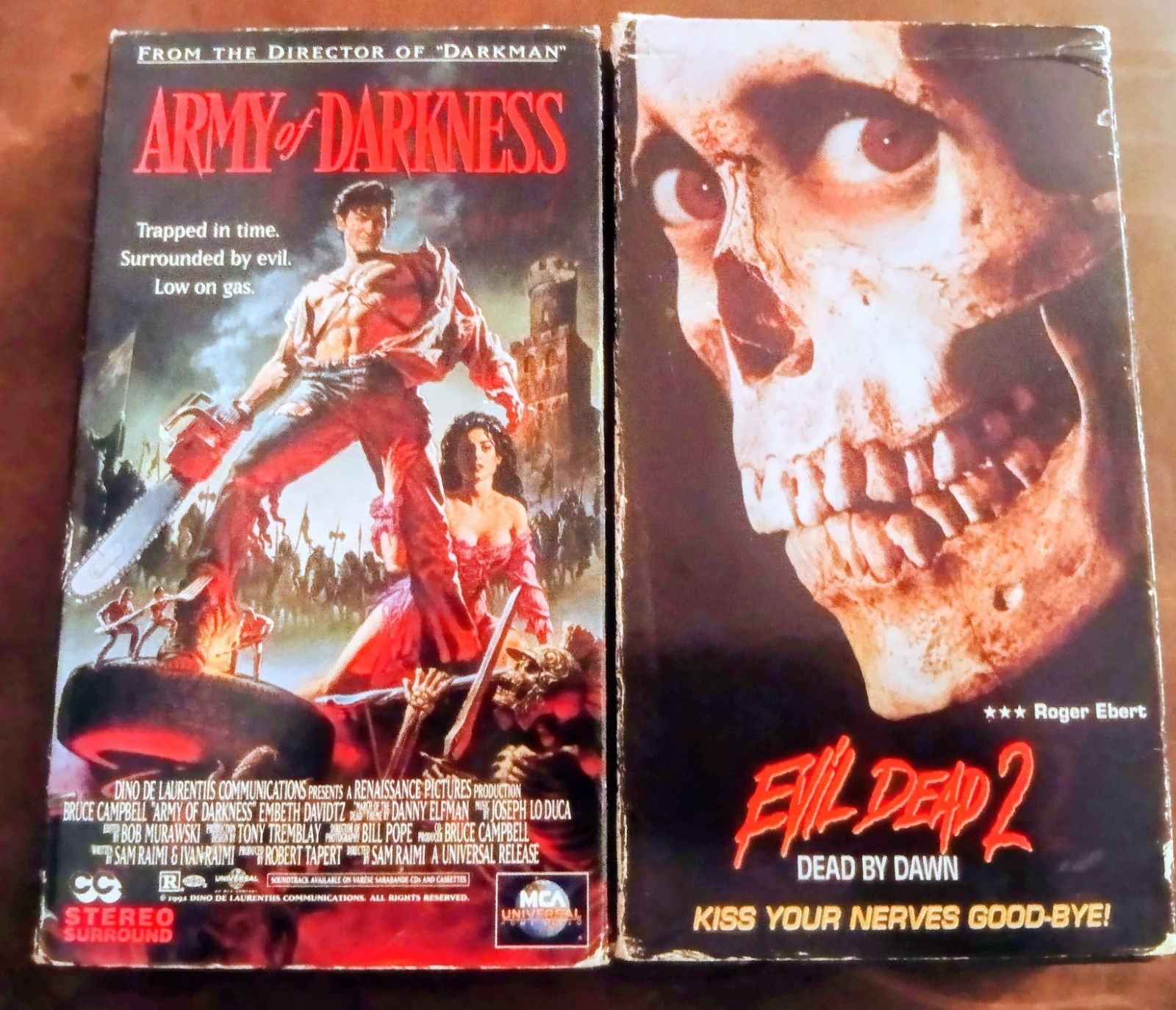 Evil Dead 2 Army of Darkness VHS Bruce Campbell Horror Movie