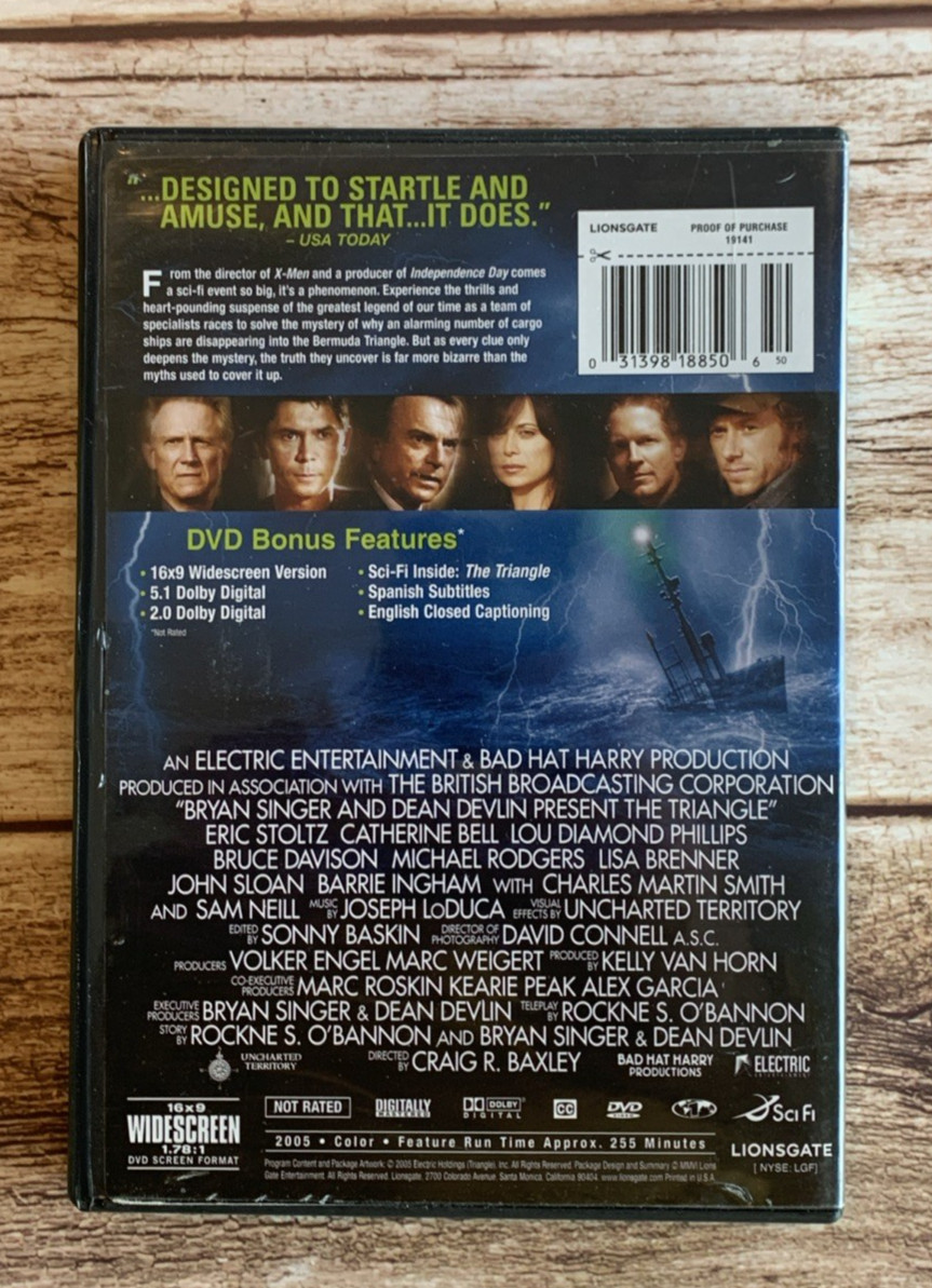 The Triangle [DVD] Widescreen 2 Disc Set – Very Good Condition