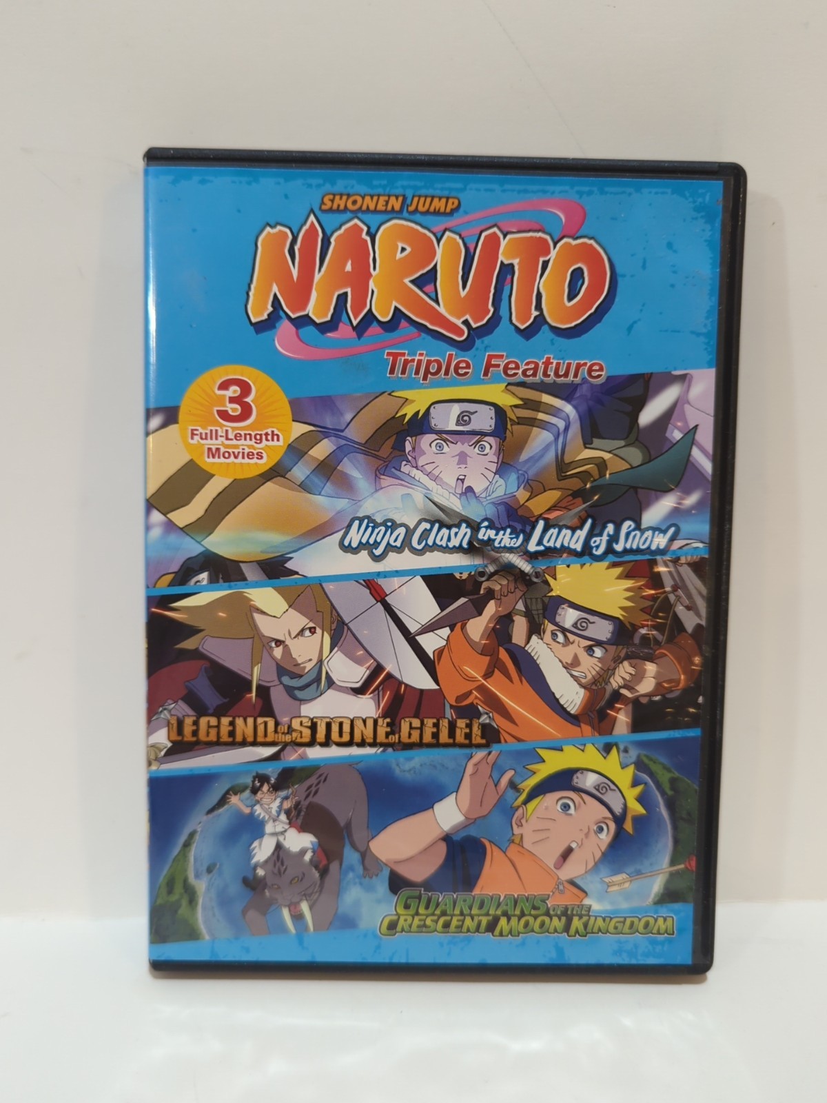 Shonen Jump NARUTO Triple Feature (DVD, 2002) Three disk set.