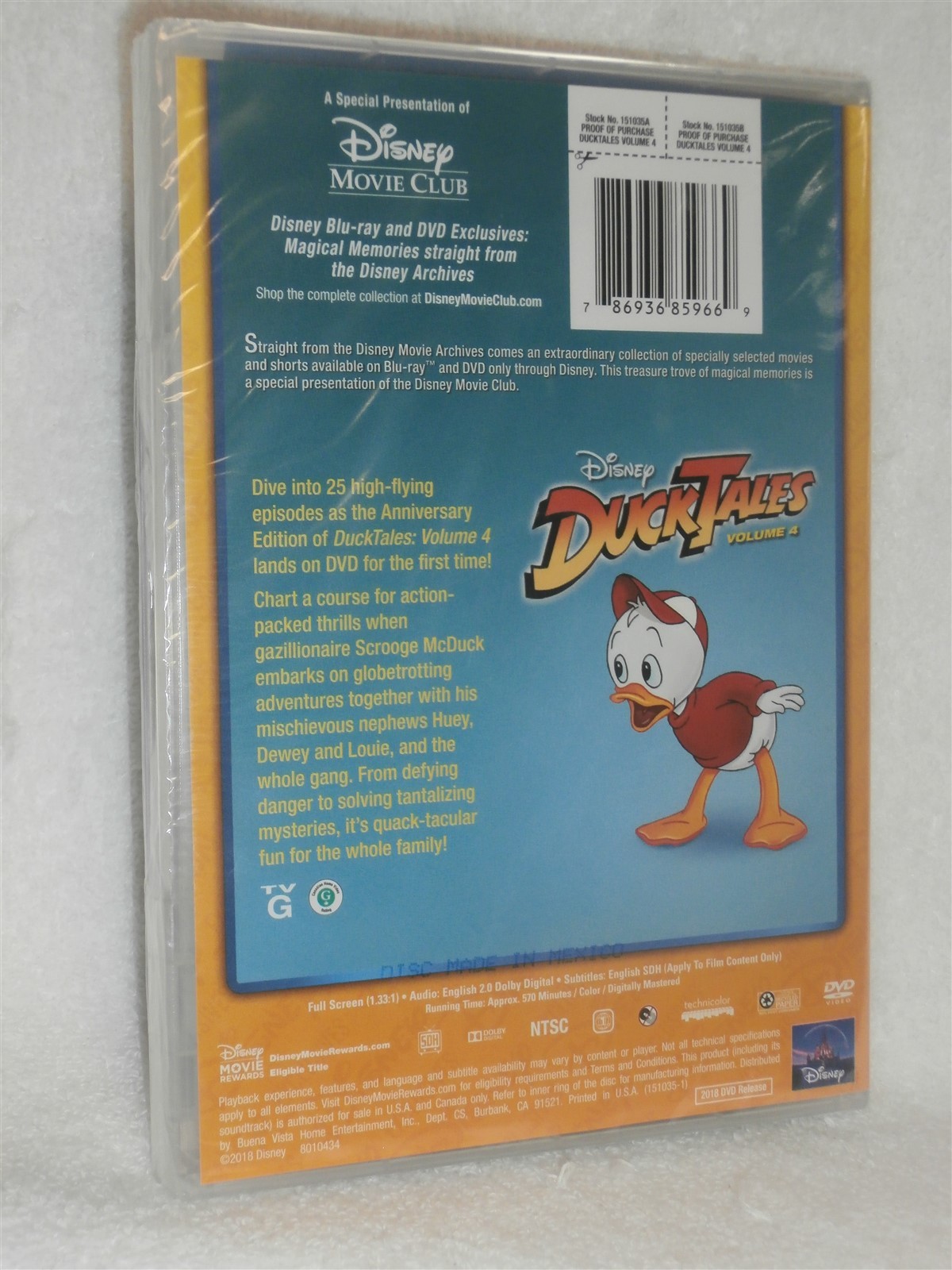 DuckTales: Volume 4 (DVD, 2018, 3-Disc) animated cartoon comedy disney show