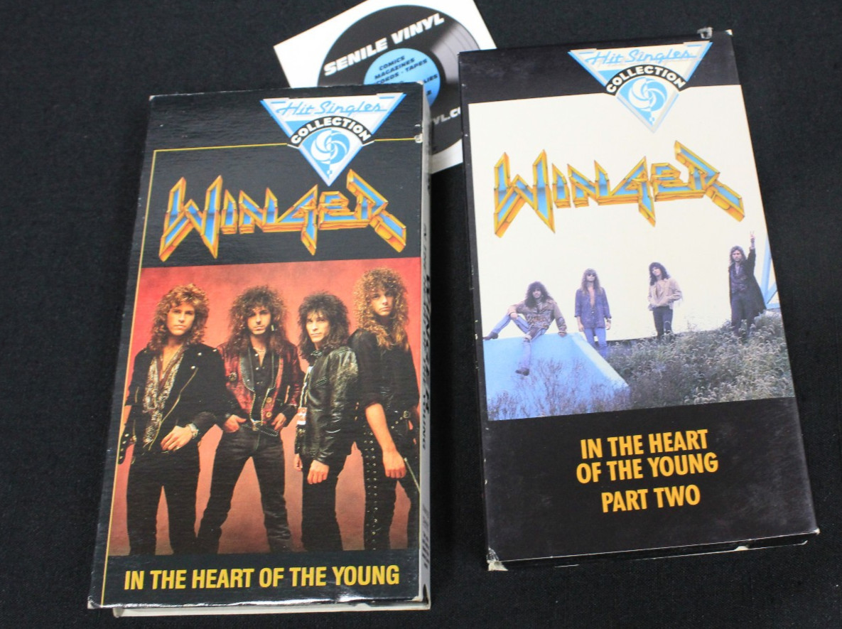 Winger In the Heart of the Young Parts 1 & 2 1991 Atlantic VHS VG