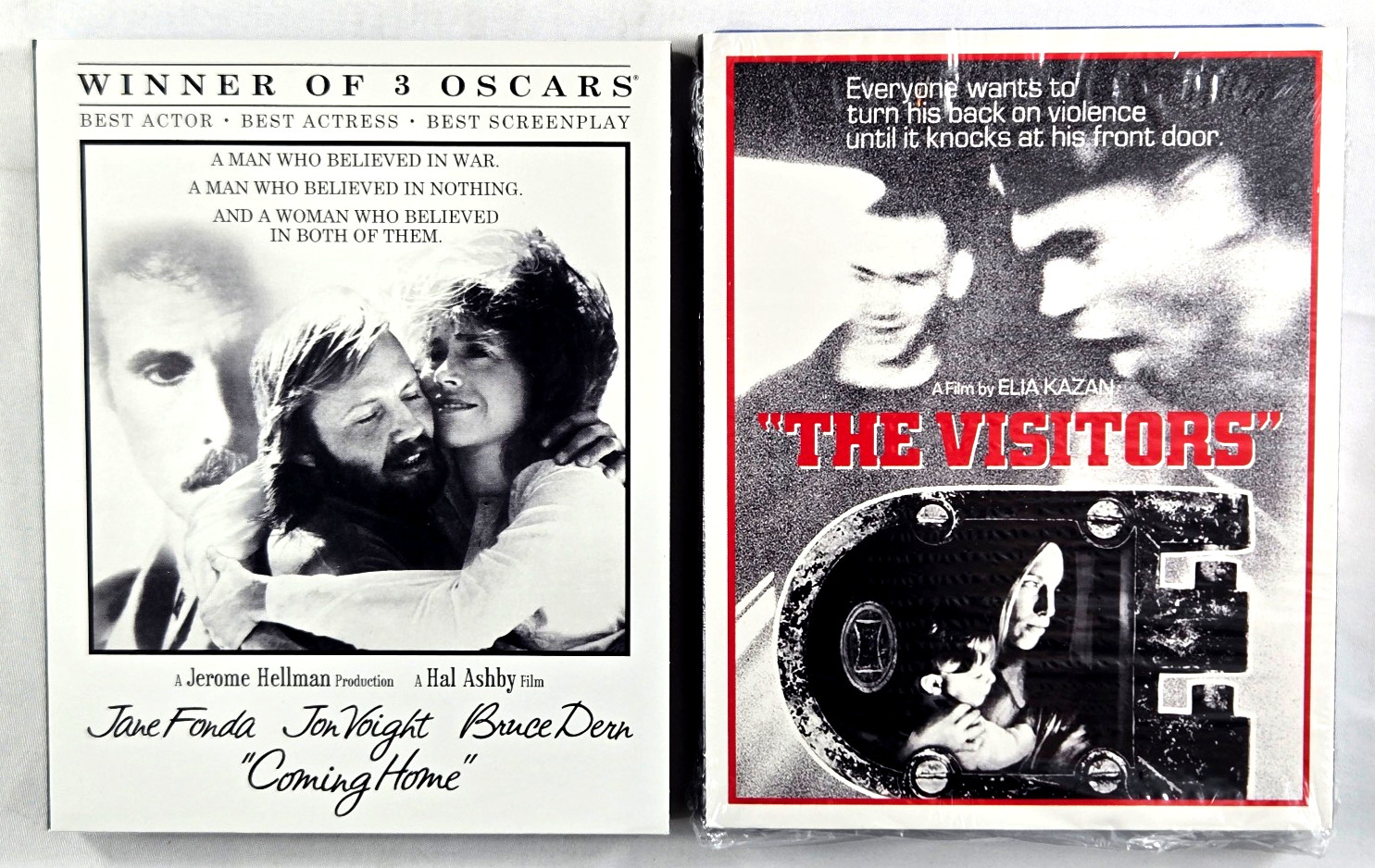 Coming Home (1978) & The Visitors (1972) 2x Blu-ray+Slip Cover, from Kino Lorber