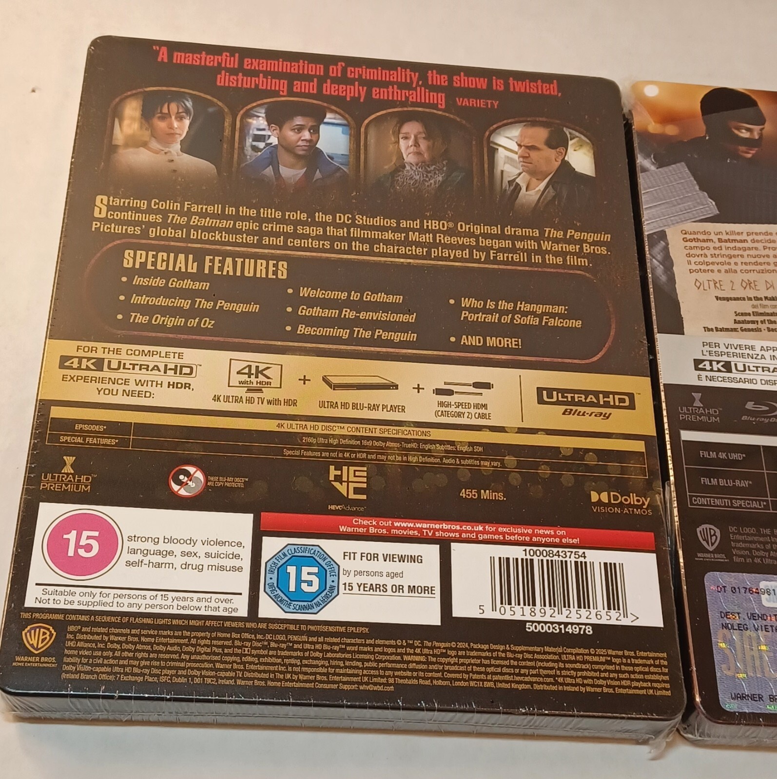Penguin Season 1 + Batman 2021 4K Steelbooks (UK IMPORT) – NEW-Box Shipping
