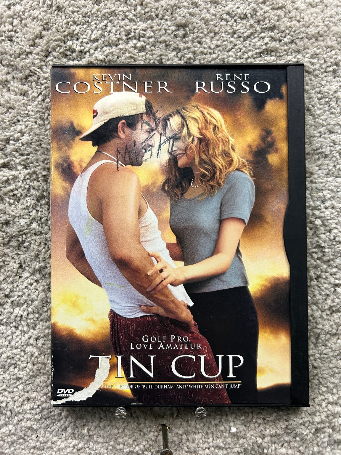 TIN CUP DVD 1996 Kevin Costner Rene Russo Ron Shelton Romantic Comedy Golf