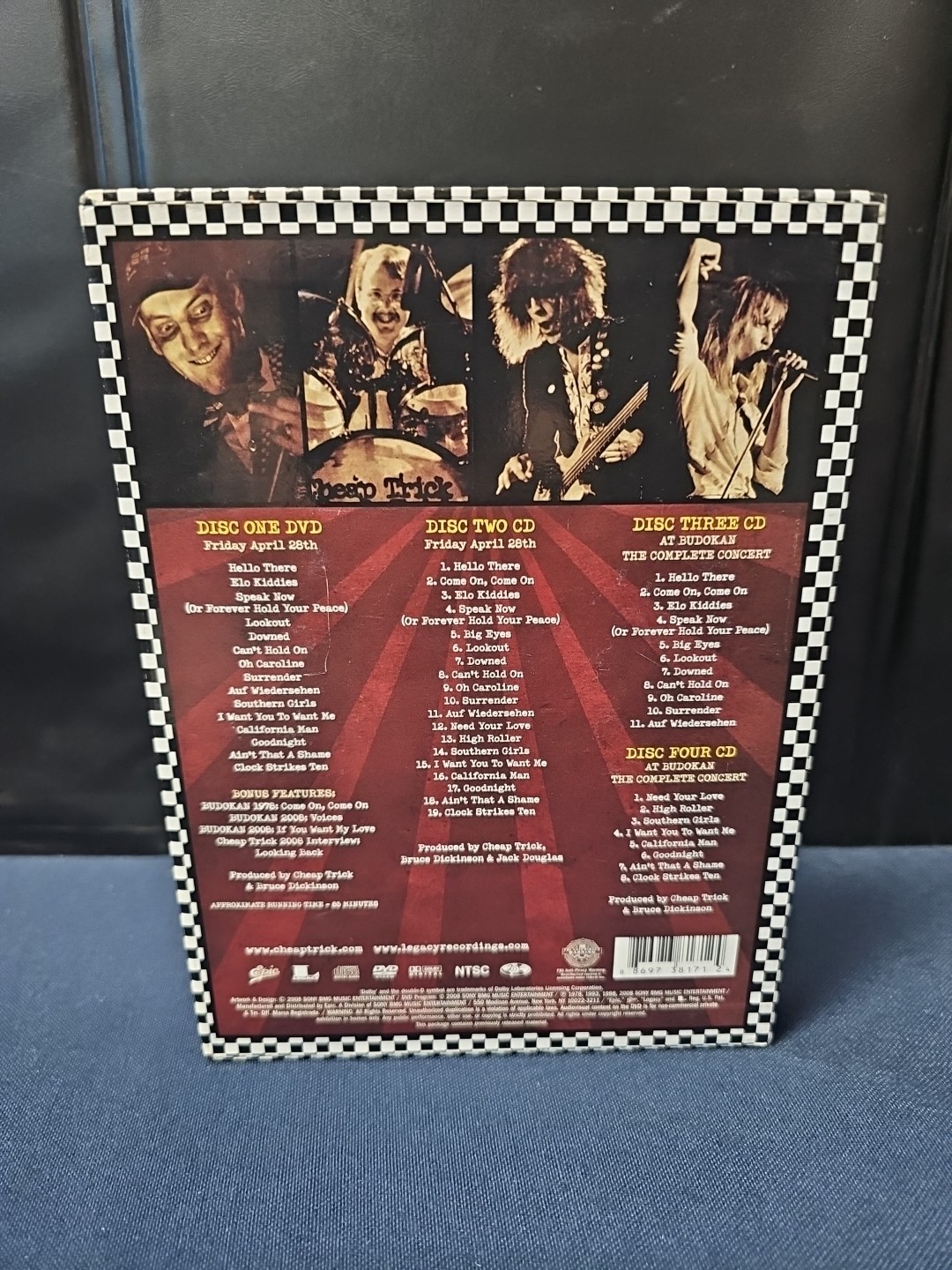 Cheap Trick – Budokan (DVD, 2008, 4-Disc Set, 3-CD Collectors Edition) CIB