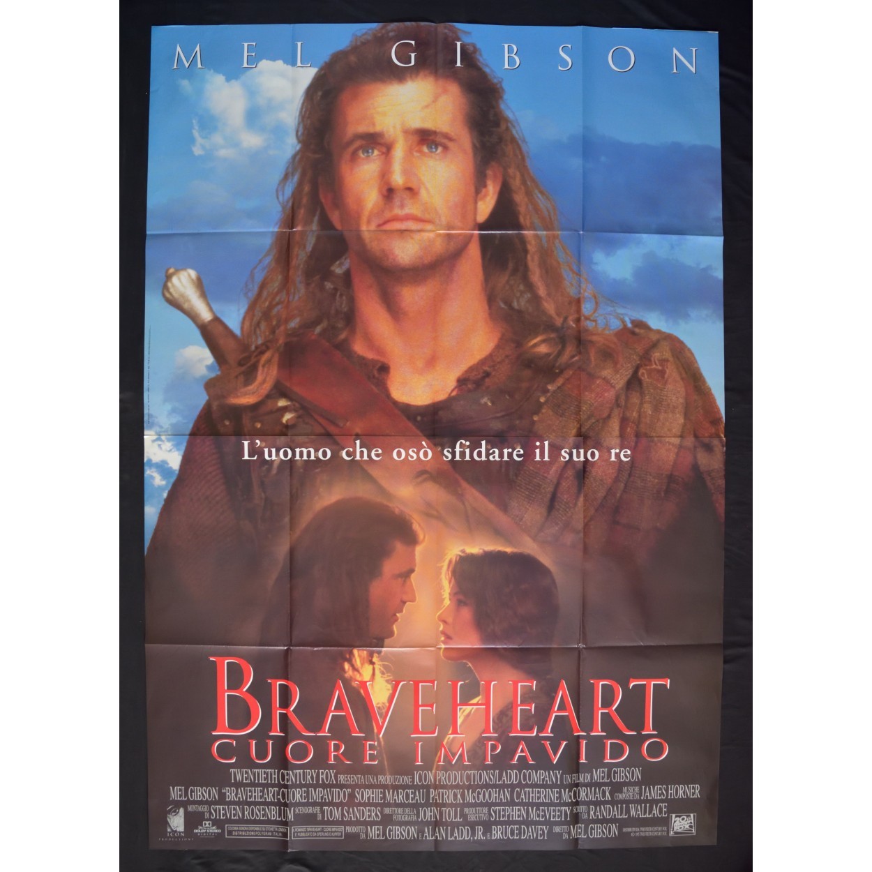 manifesto BRAVEHEART cuore impavido mel gibson marceau brian cox A149