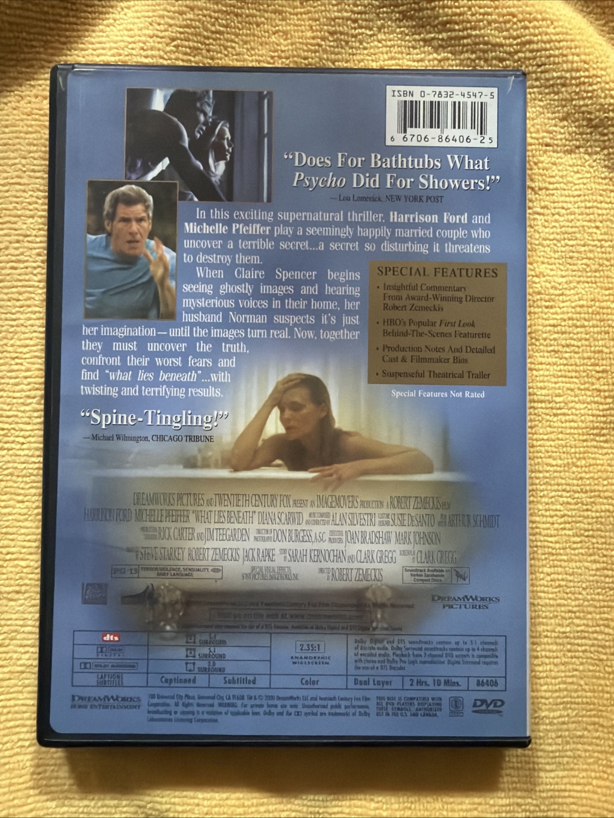 What Lies Beneath (DVD, 2000) *Buy 4 Get 10 Free!*