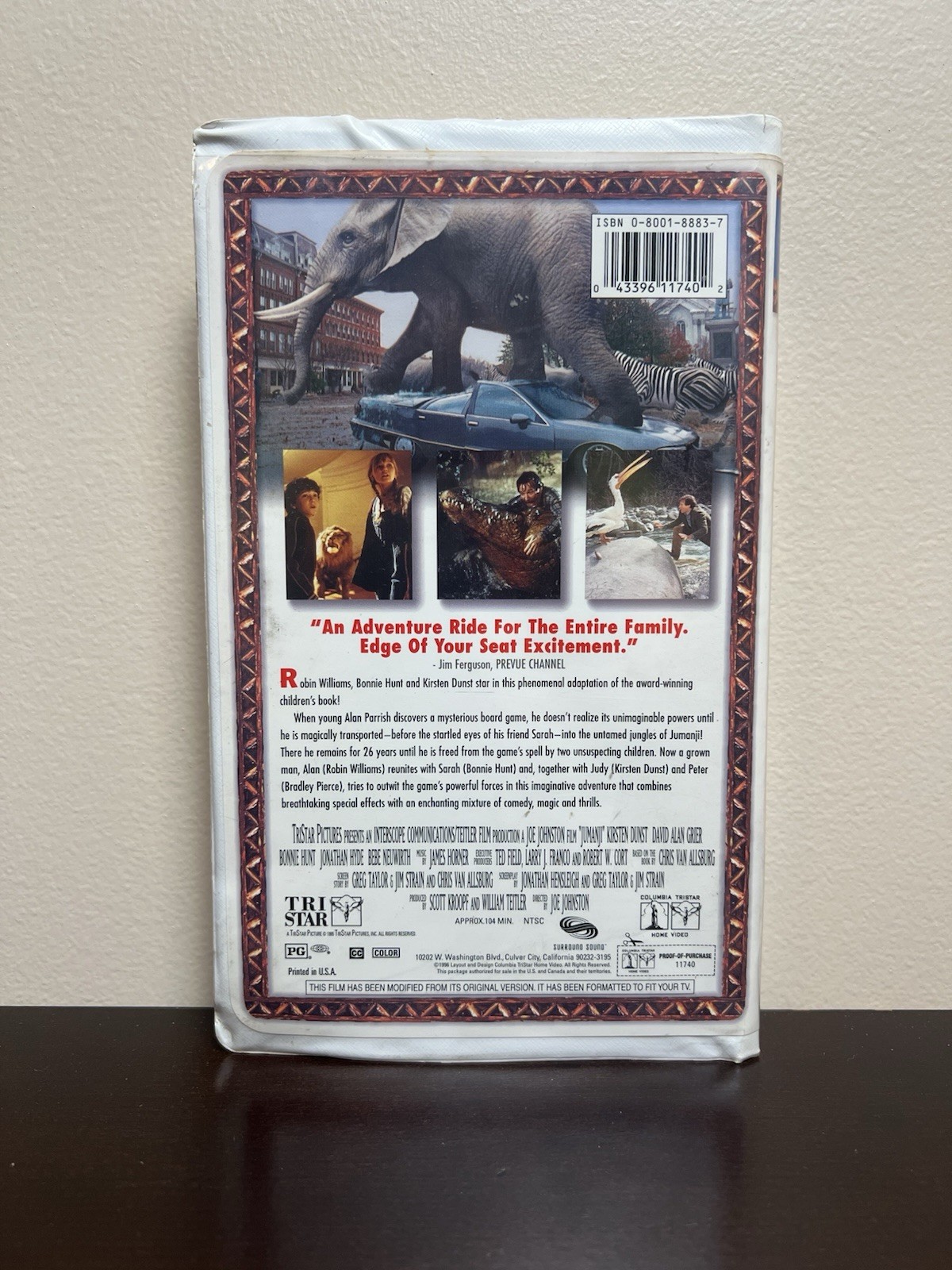 Jumanji VHS – 1995, *Tested* Tri Star, Robin Williams, Joe Johnston