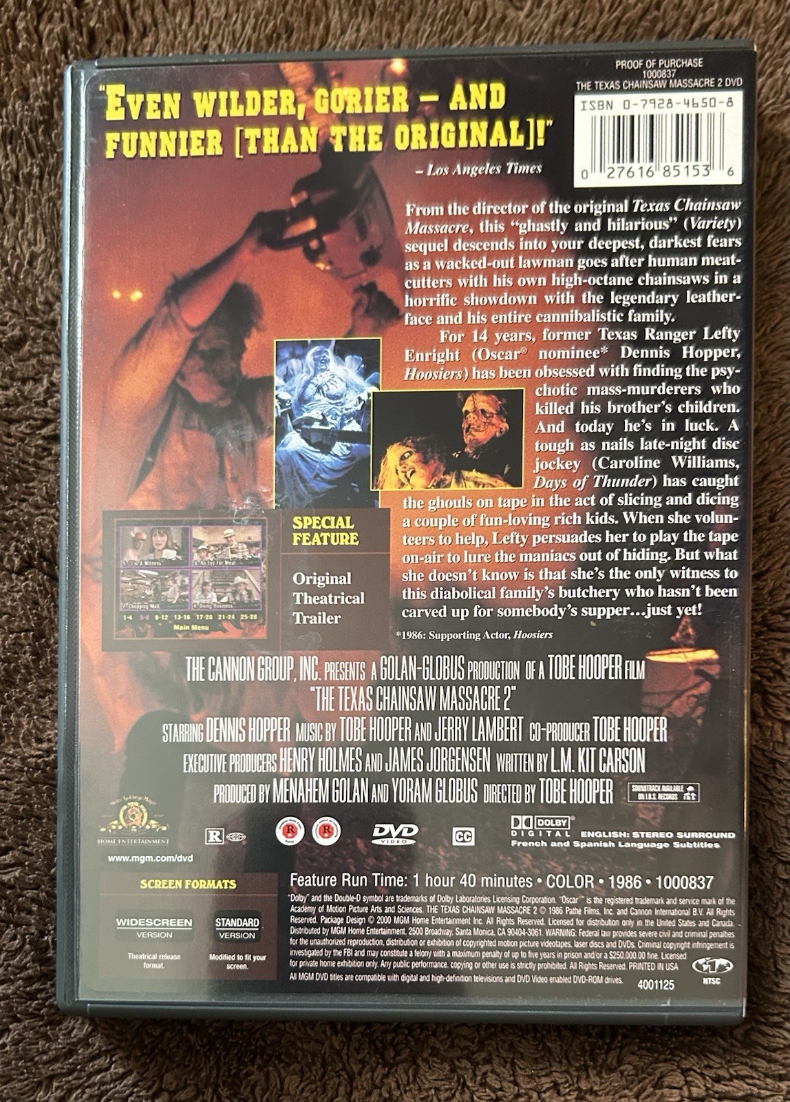 Texas Chainsaw Massacre 3-DVD Set 🥩 TCM + TCM 2 + Leatherface: TCM 3 🪚 *RARE*