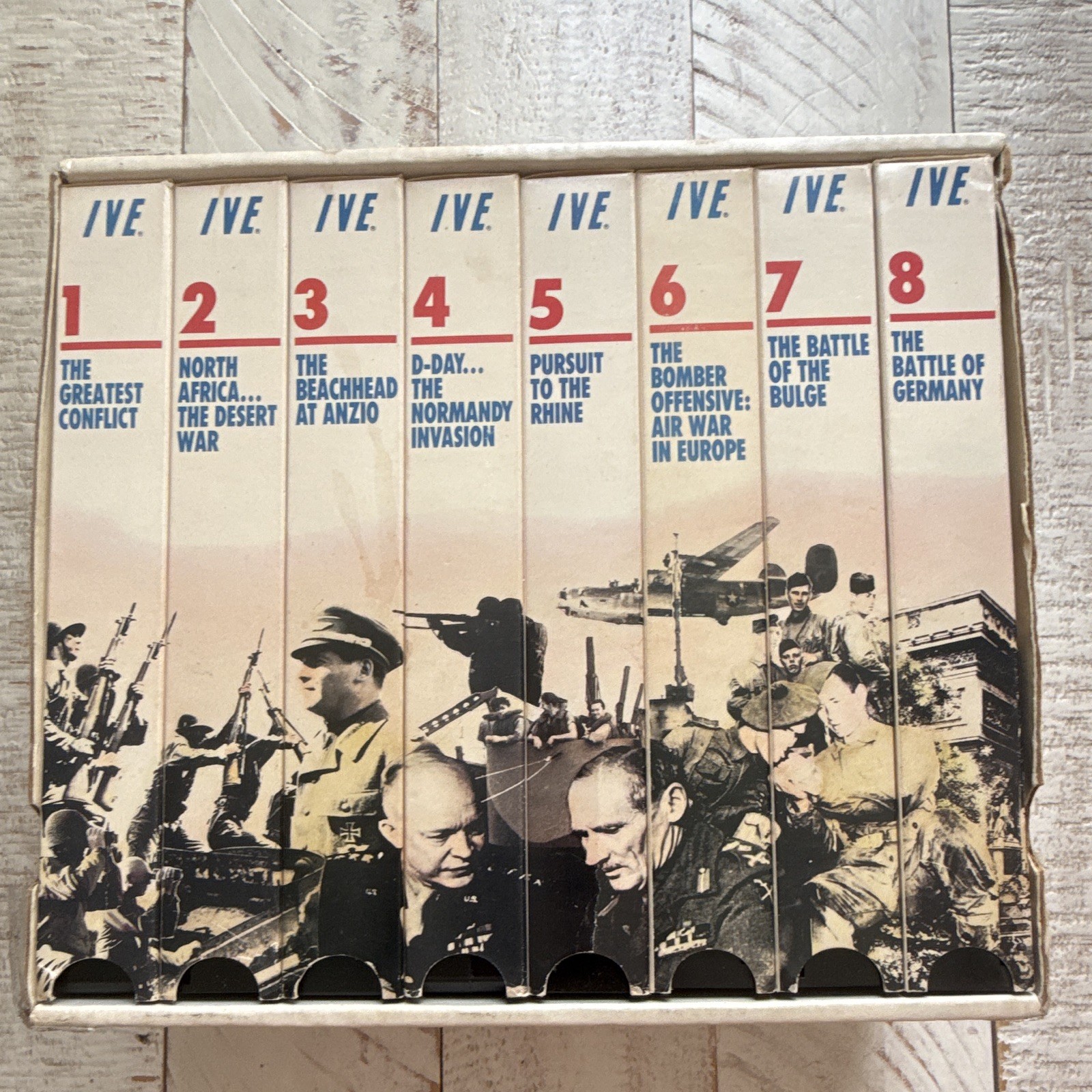 War Chronicles WWII Europe Box Set 8 #1-8 Military History VHS Movies VCR Tapes