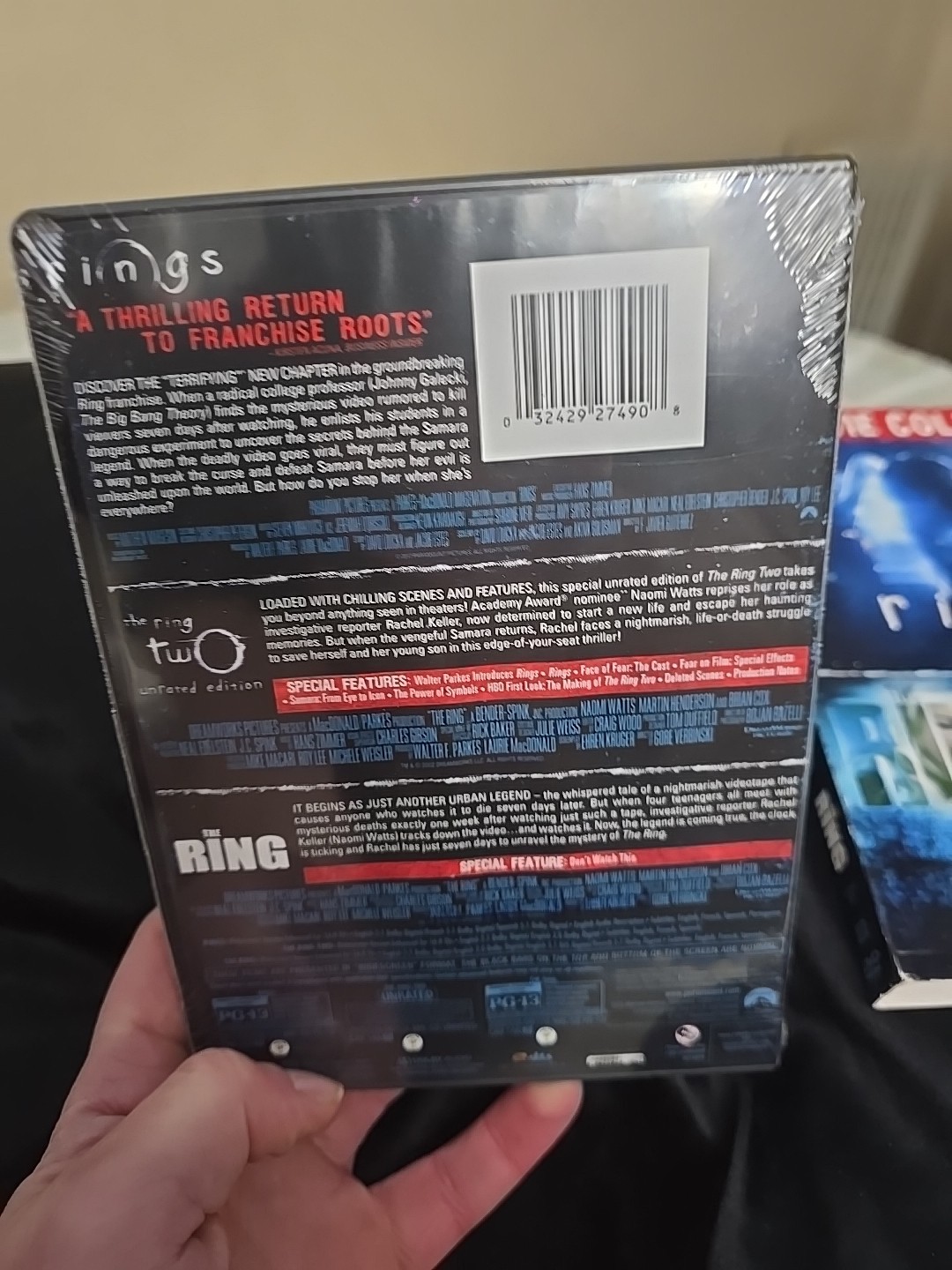 The Ring 3-Movie Collection The Ring / The Ring Two / Rings (DVD) New Ships FREE