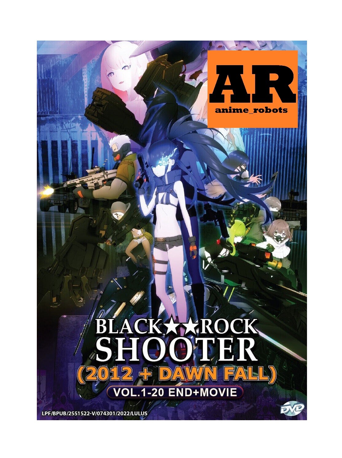 Black Rock Shooter 2012+Dawn Fall (1-20End+Movie) Anime DVD English sub Region 0