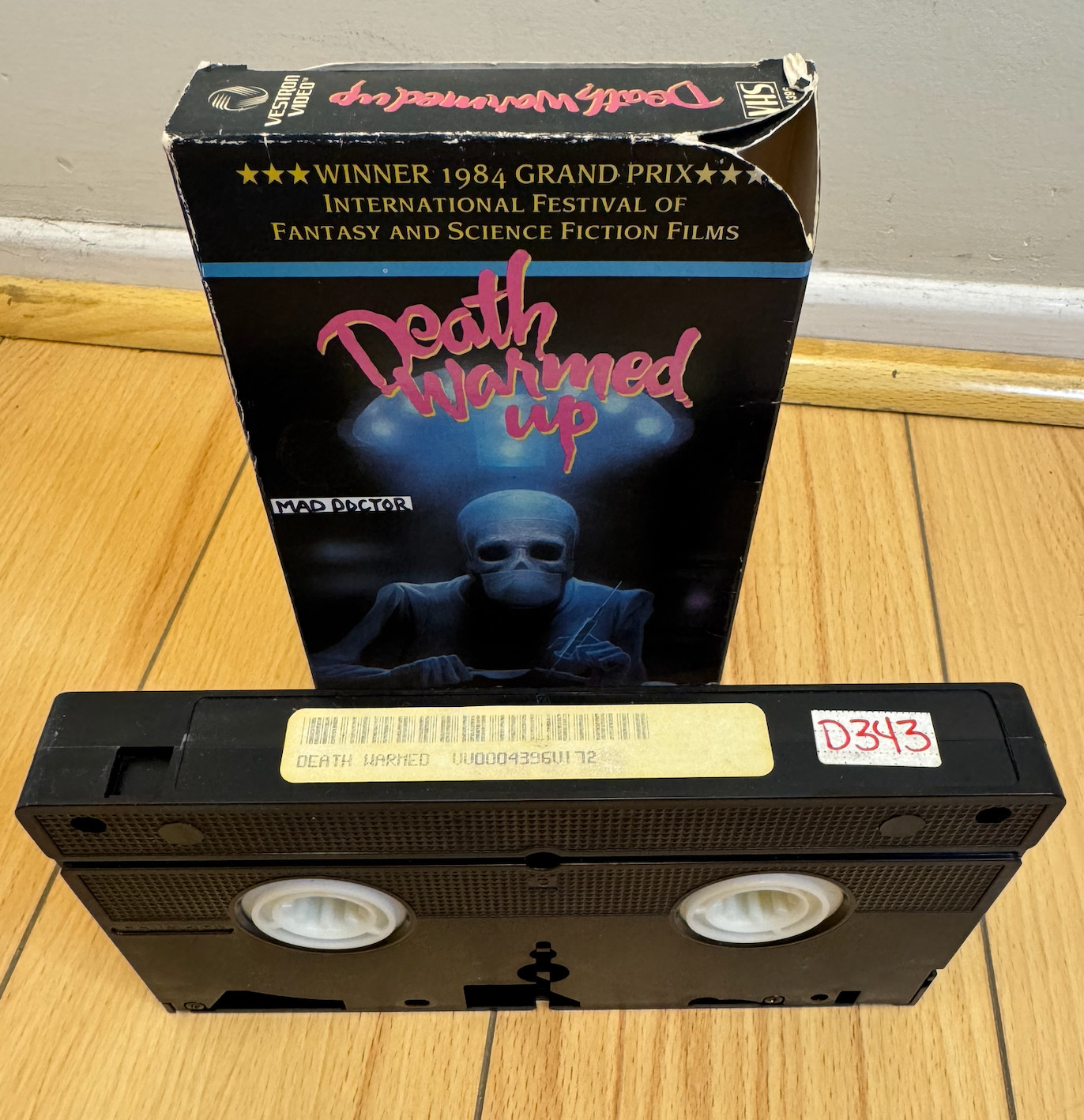 Death Warmed Up (VHS 1984) Vestron New Zealand 1980s slasher Human Experiment
