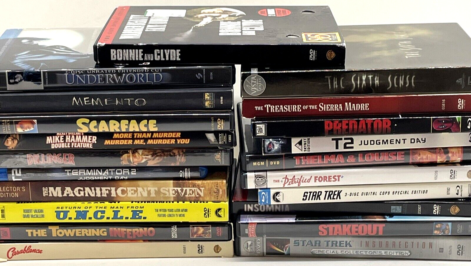 Action Science Fiction Suspenseful Monster DVD Movie Lot 21 Star Trek Memento
